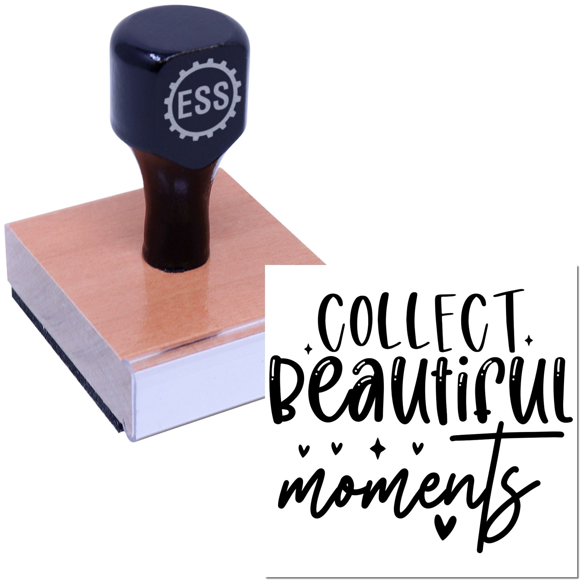 Beautiful Moments Collection Greeting Card Rubber Stamp