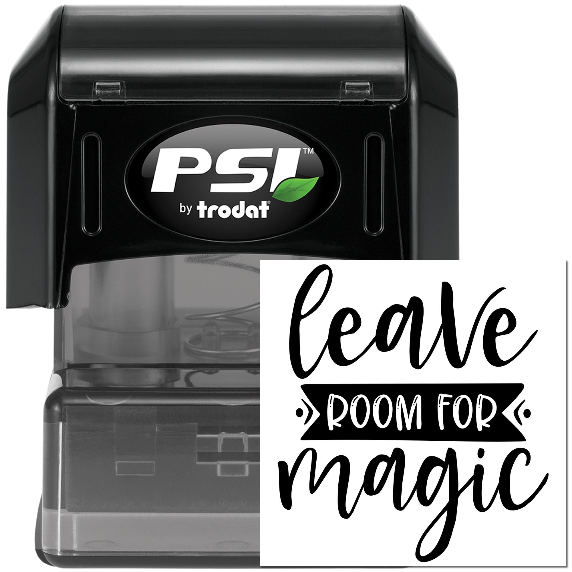 Pre-Inked Leave Room Magic Greeting Card Stamp