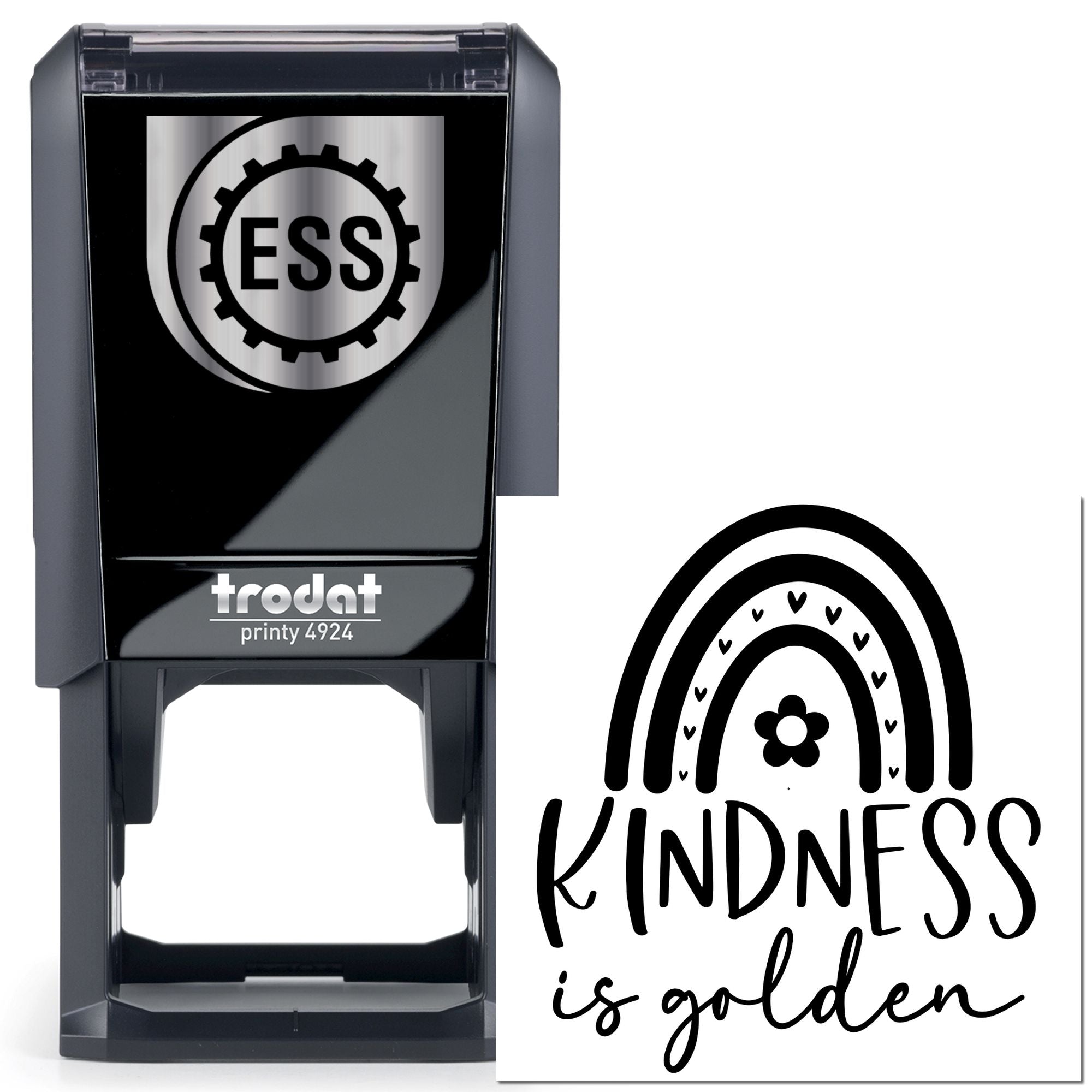 Self-Inking Kindness Rainbow Postcard Stamp
