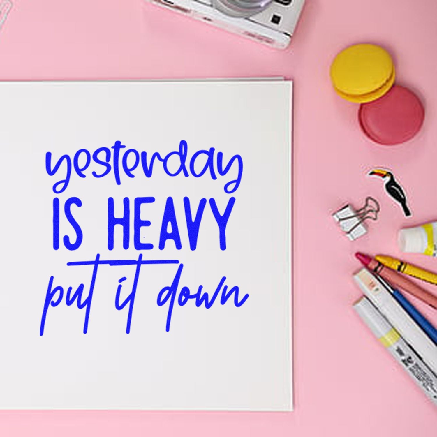 Duo Put Down Yesterday's Heavy Weight Hand Stamp