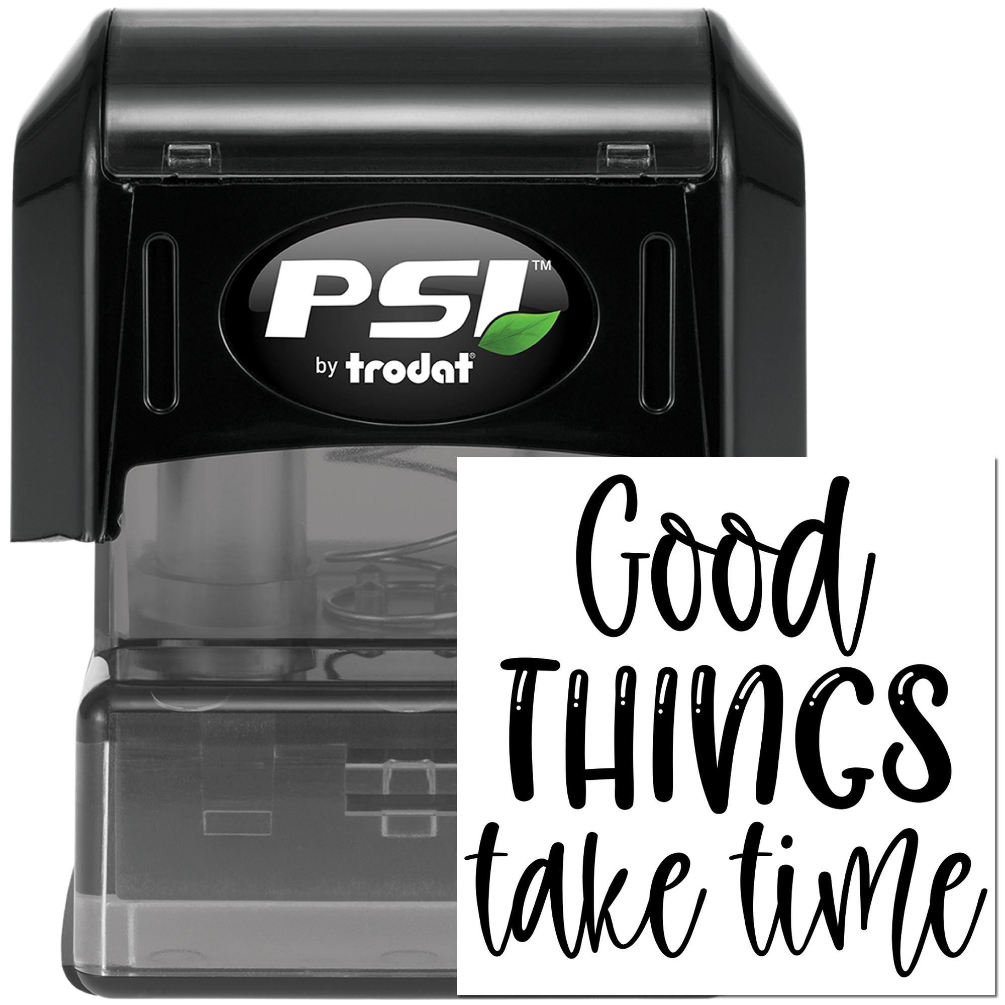 Pre-Inked Patience Yields Quality Favor Tag Stamp