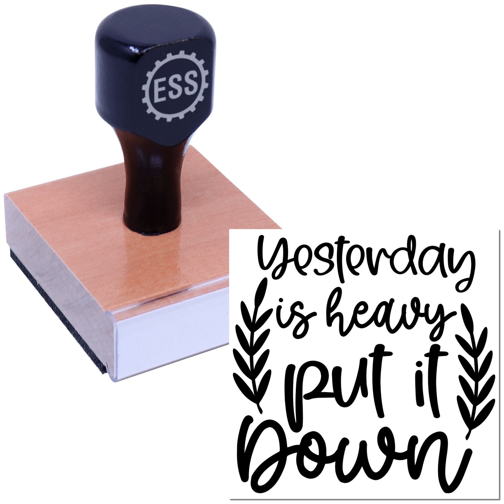 Drop Yesterday’S Weight Paper Craft Rubber Stamp