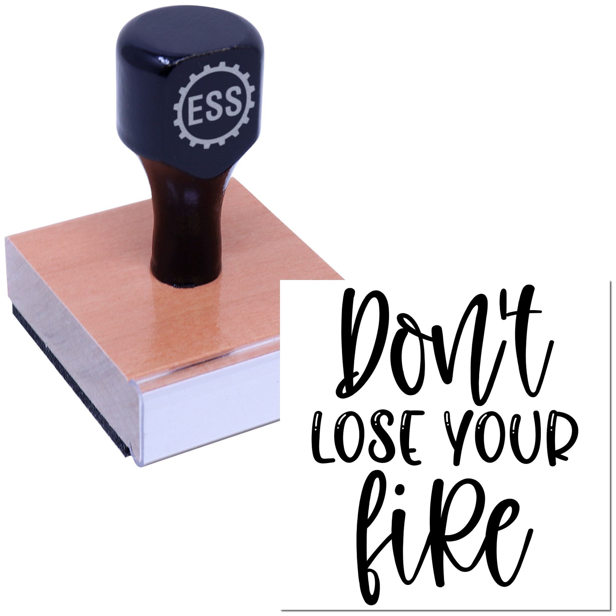 Relentless Passion Reminder Cardmaking Rubber Stamp