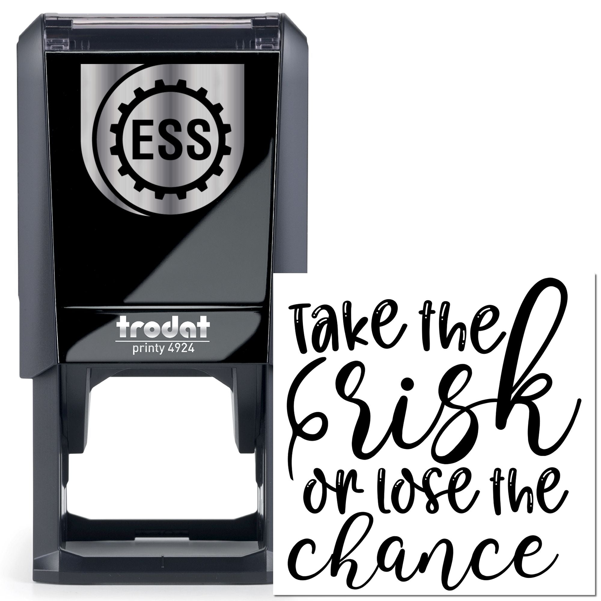 Self-Inking Bold Brushstrokes Journaling Stamp