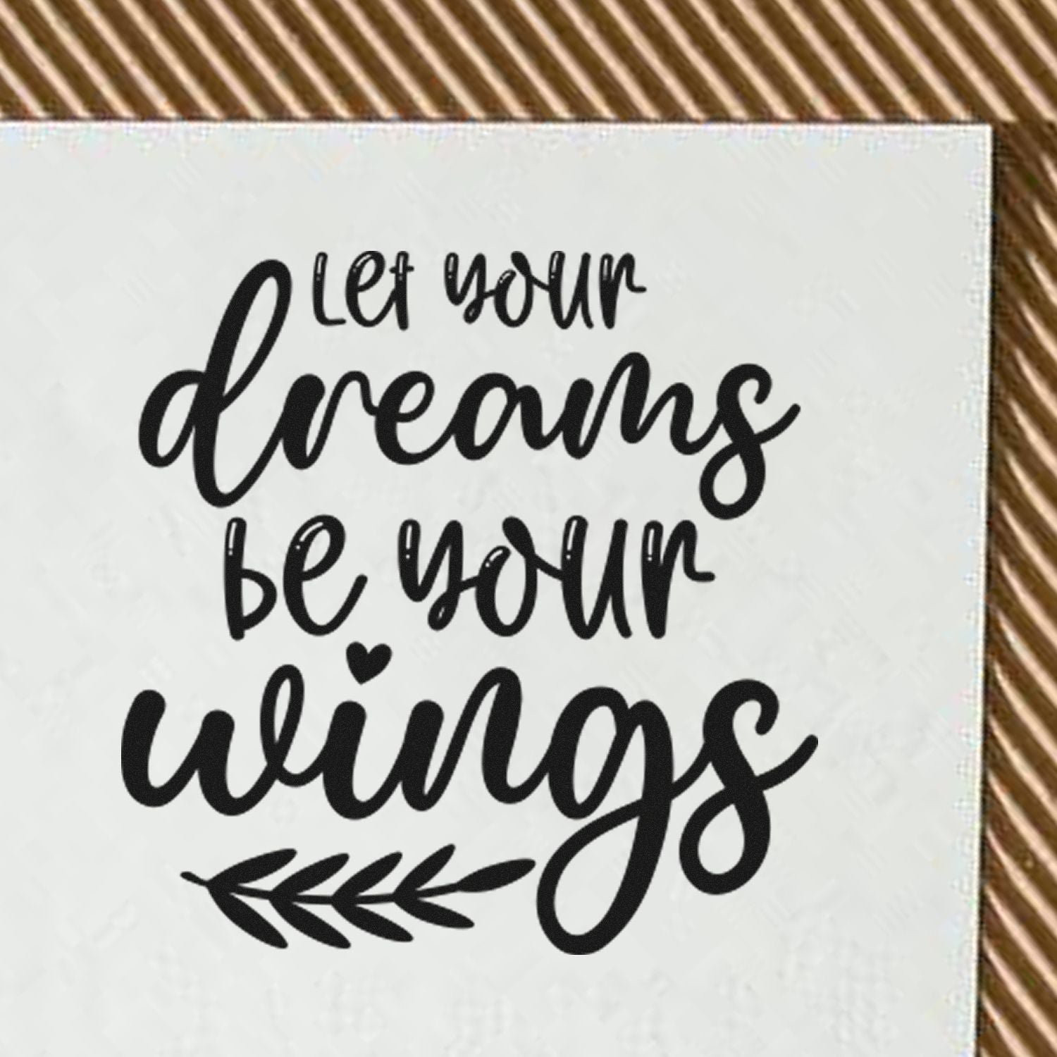 Pre-Inked Dreams Become Wings Postcard Stamp