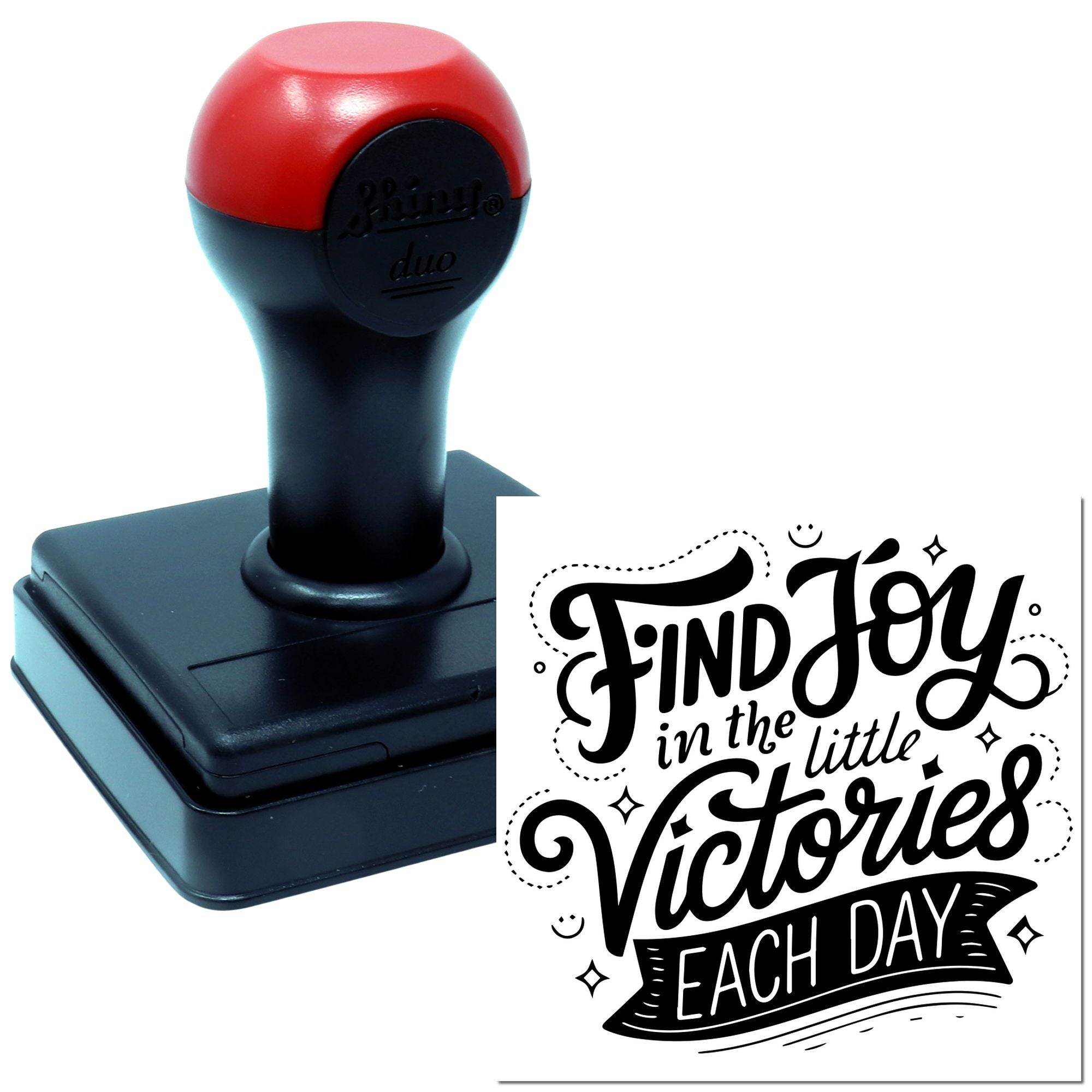 Duo Find Joy In Little Victories Hand Stamp