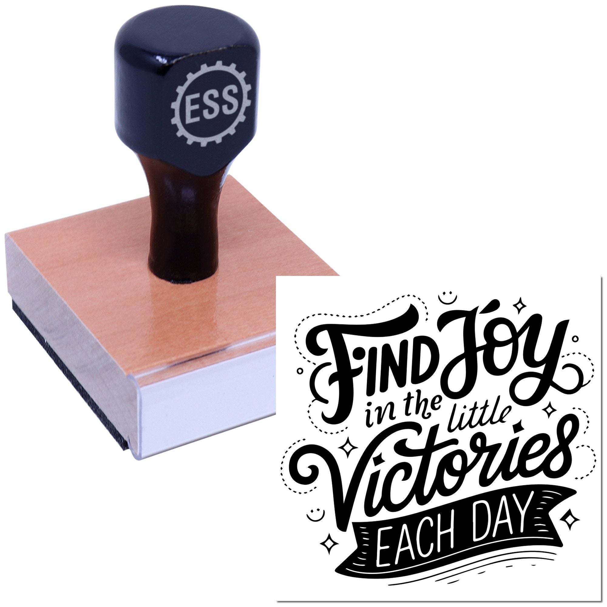 Celebrate Small Wins Scrapbooking Rubber Stamp