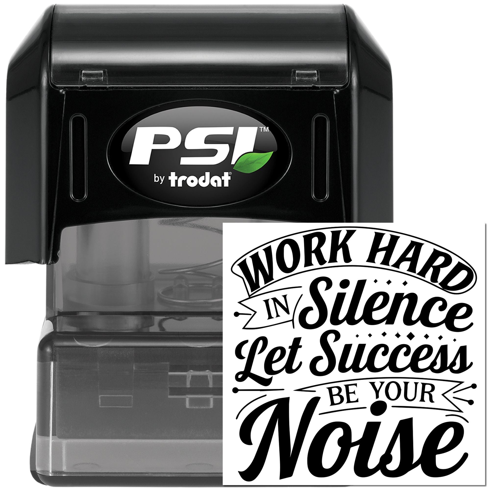 Pre-Inked Silent But Successful Scrapbooking Stamp