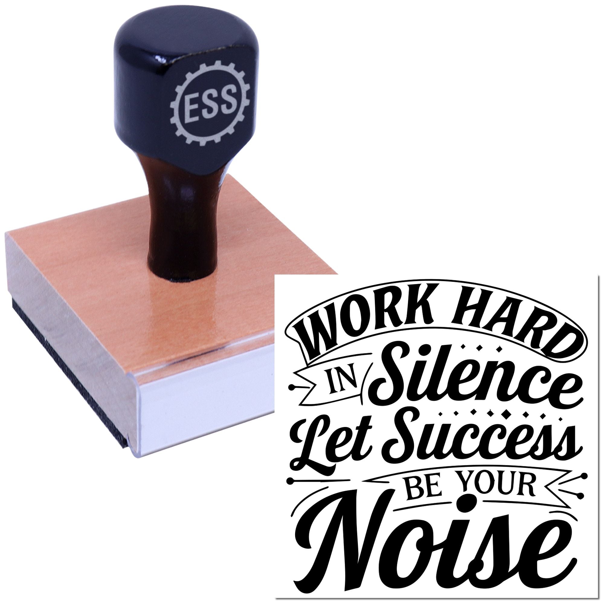 Quiet Success Poster Card Making Rubber Stamp
