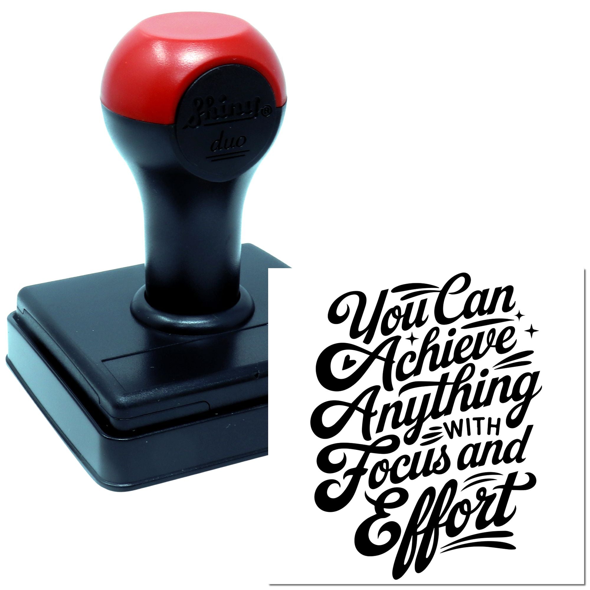 Duo You Can Achieve Anything Poster Hand Stamp