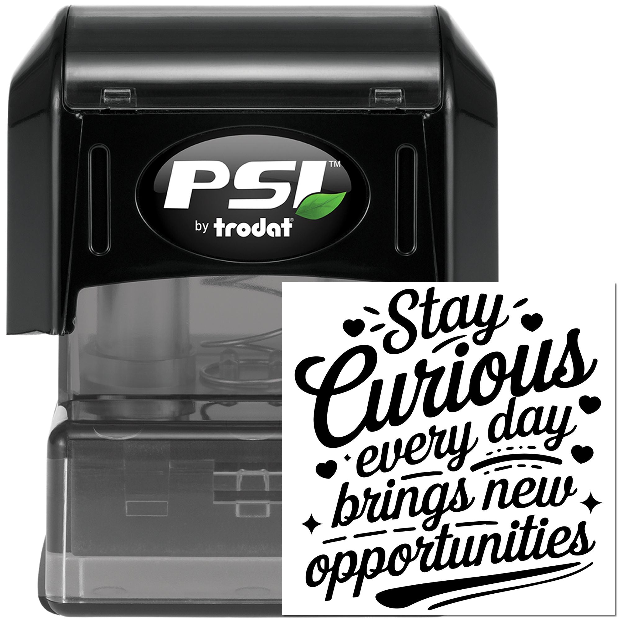 Pre-Inked Curious Daily Opportunities Handcraft Stamp