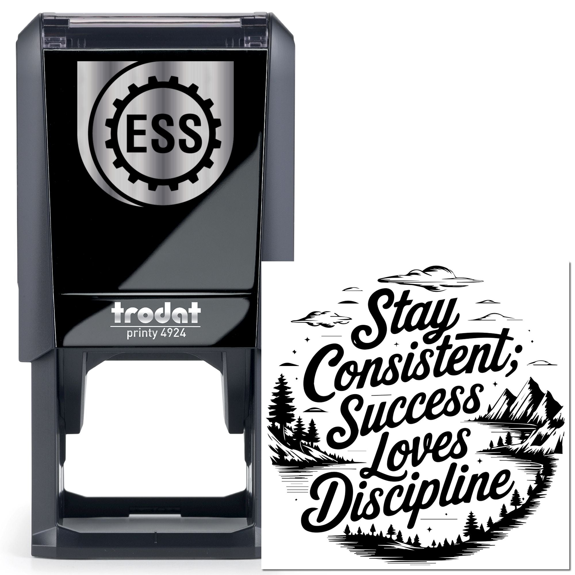 Self-Inking Motivational Typography Journaling Stamp