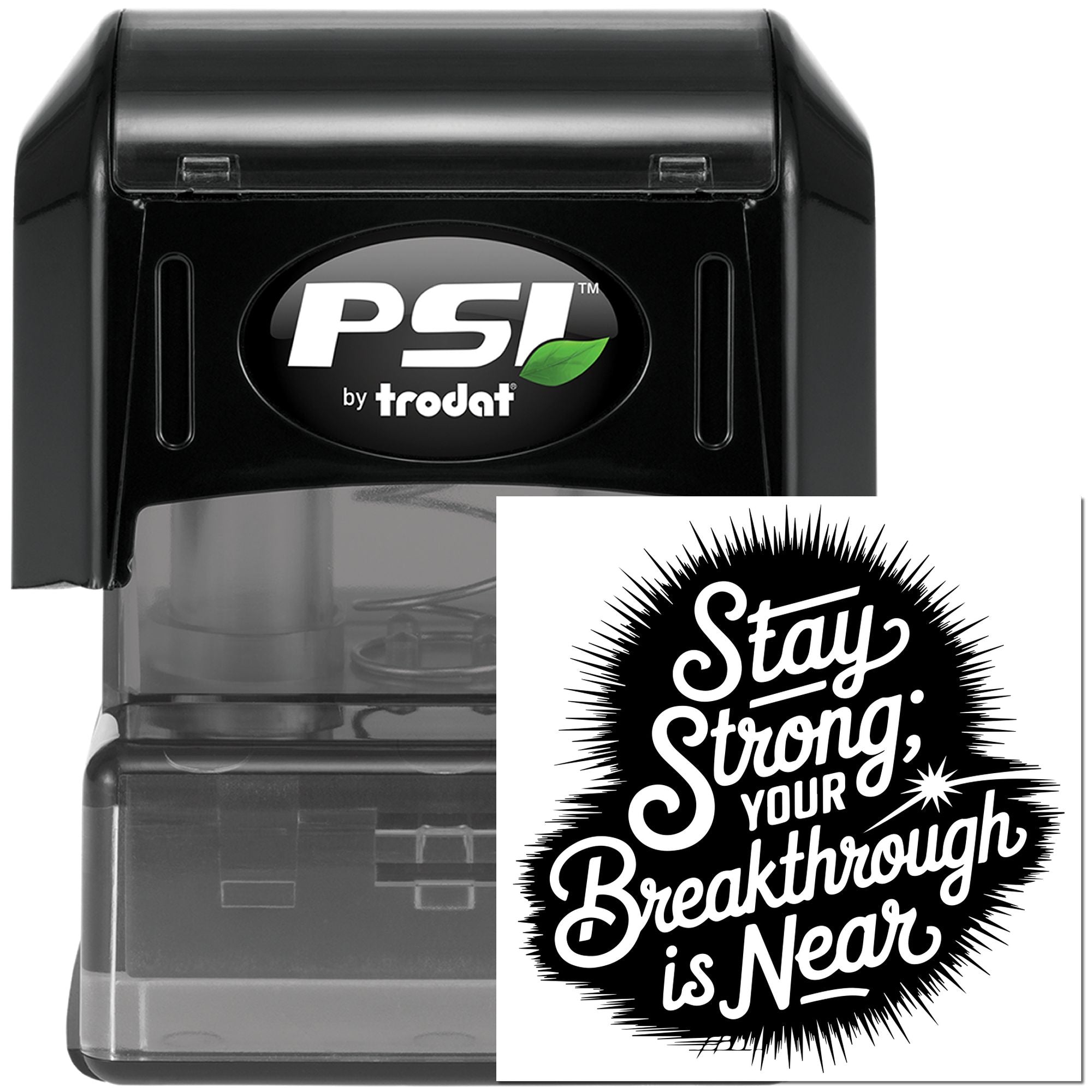 Pre-Inked Stay Strong Poster Mini Card Stamp