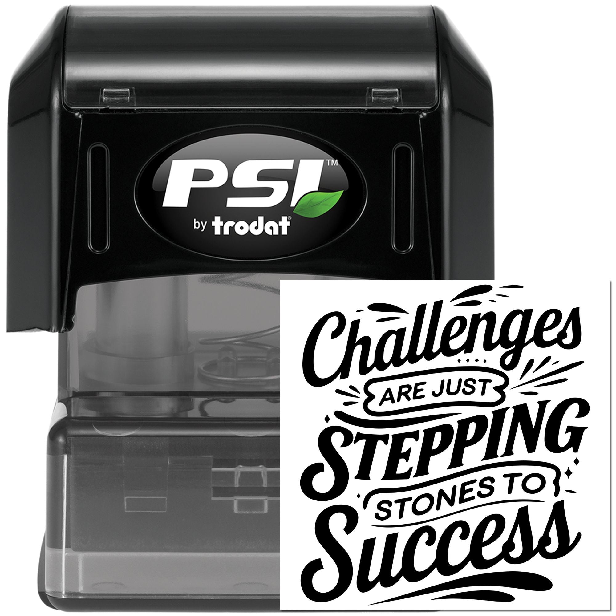 Pre-Inked Stepping Stones Success Postcard Stamp