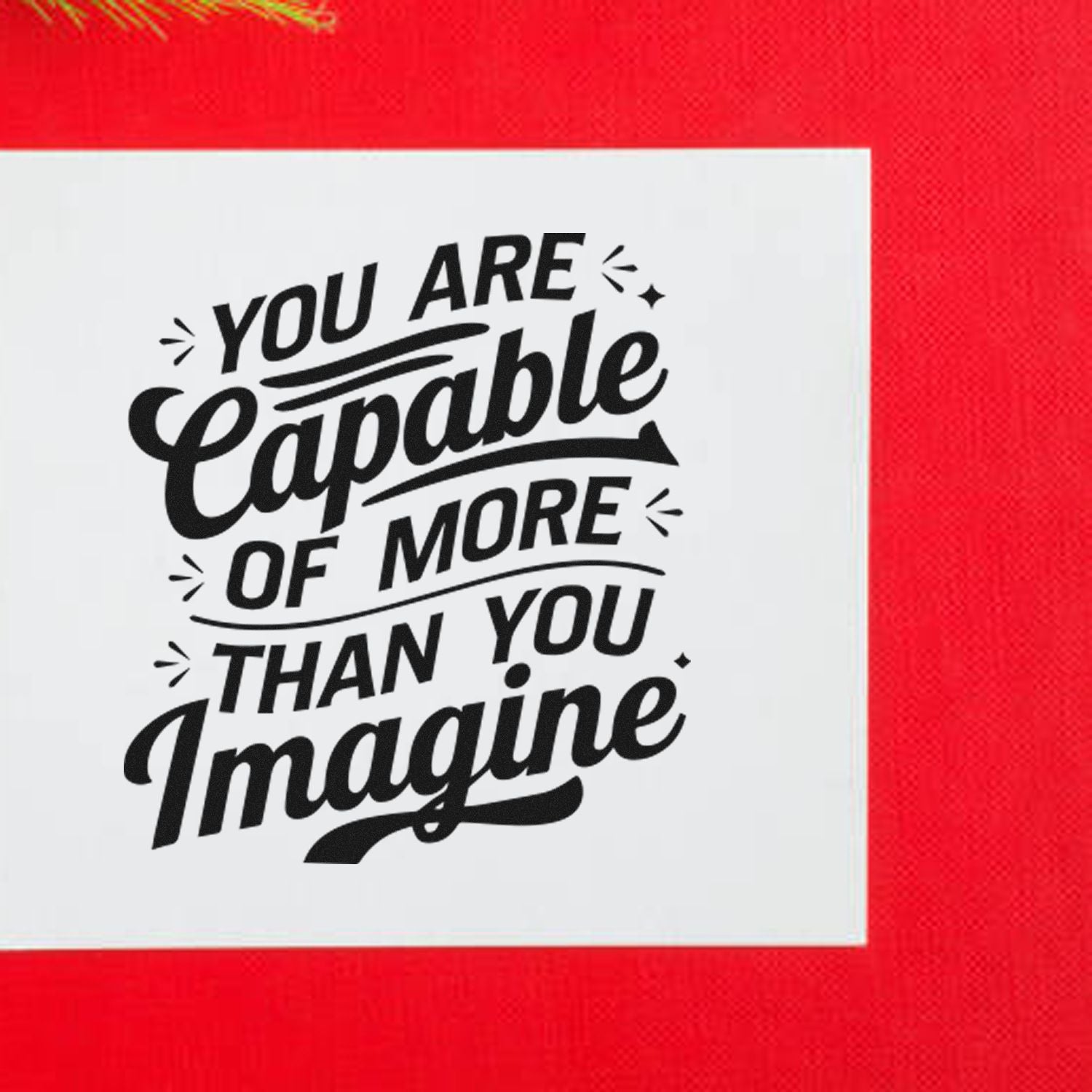 Potential Beyond Imagination Scrapbooking Rubber Stamp