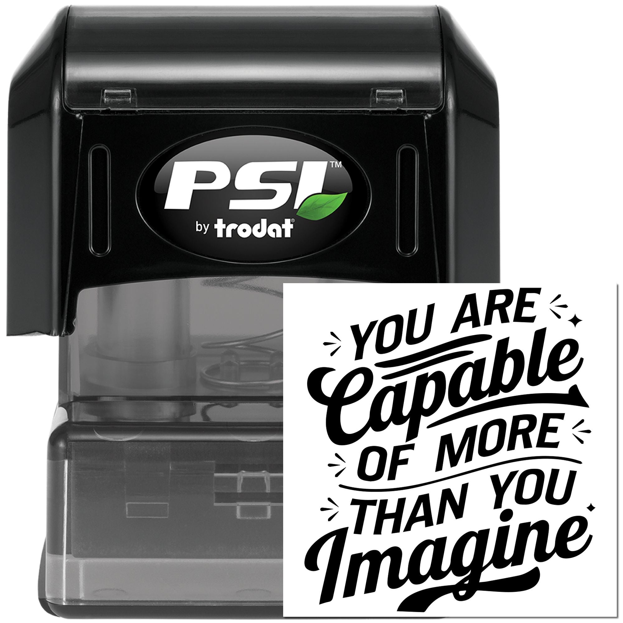 Pre-Inked You Are Capable Party Favor Stamp