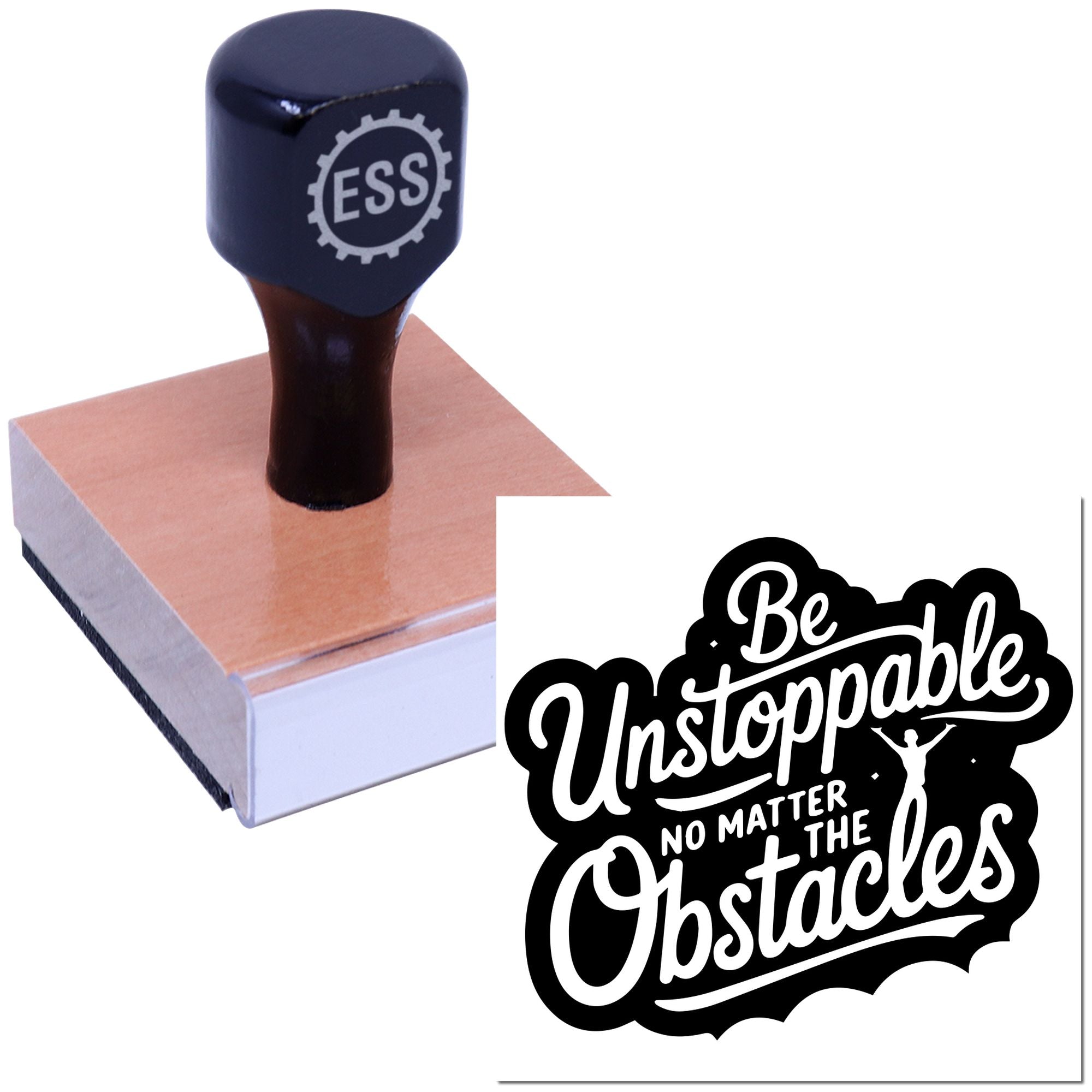 Conquer Every Obstacle Crafting Rubber Stamp