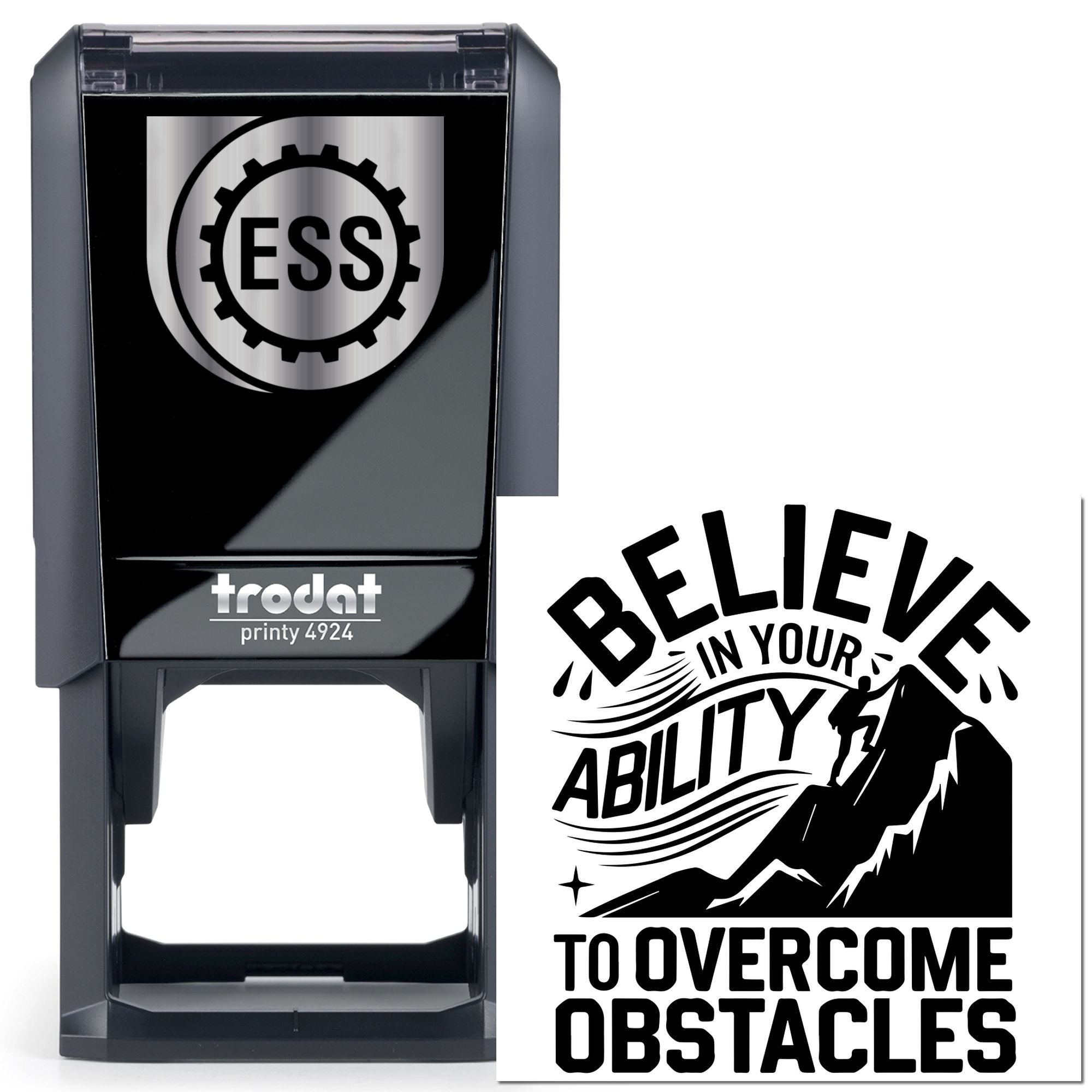 Self-Inking Mountain Motivation Paper Craft Stamp