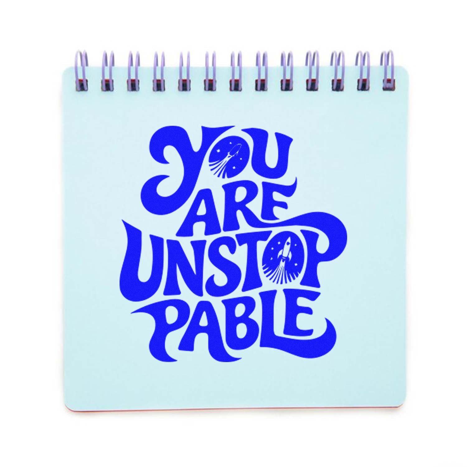 Duo Retro Rocket You Are Unstoppable Hand Stamp