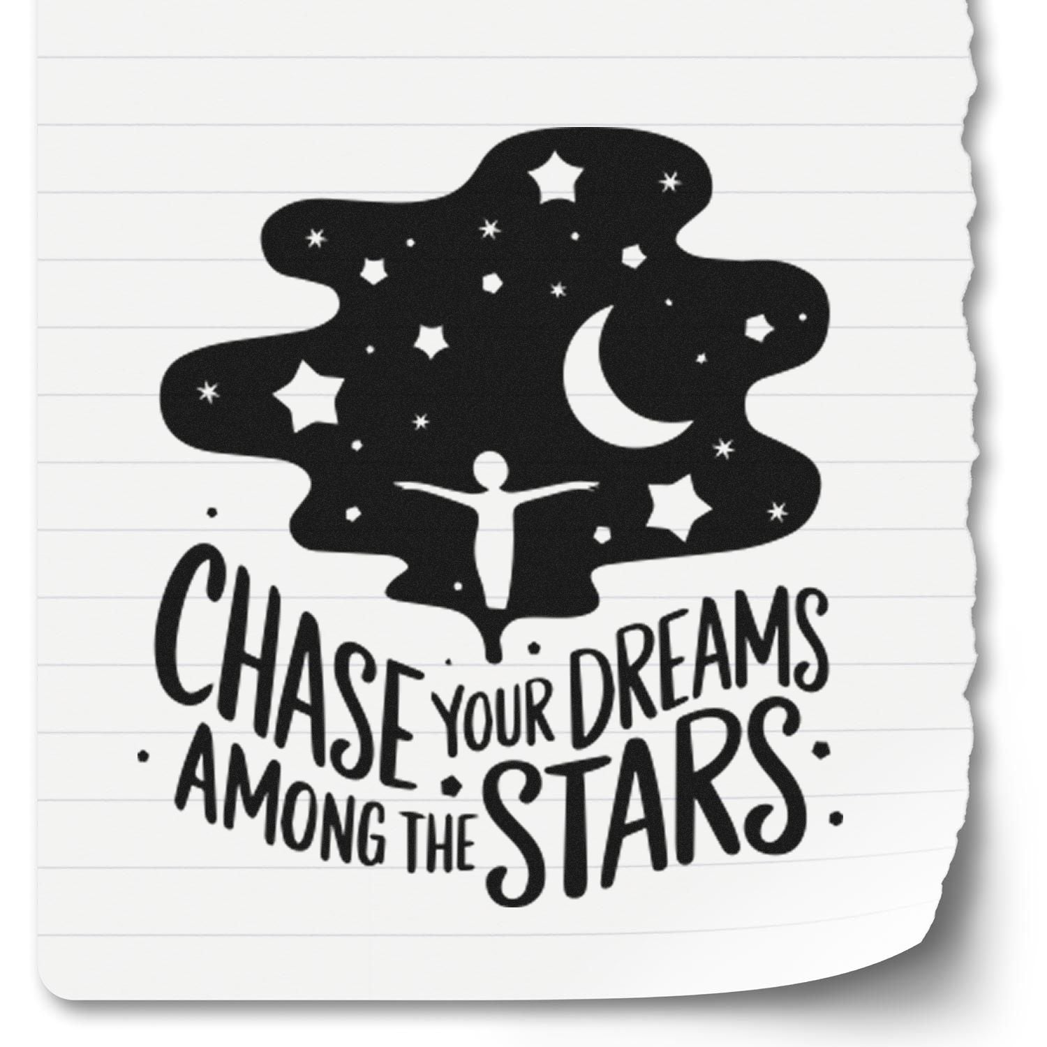 Self-Inking Starry Dreams Place Card Stamp