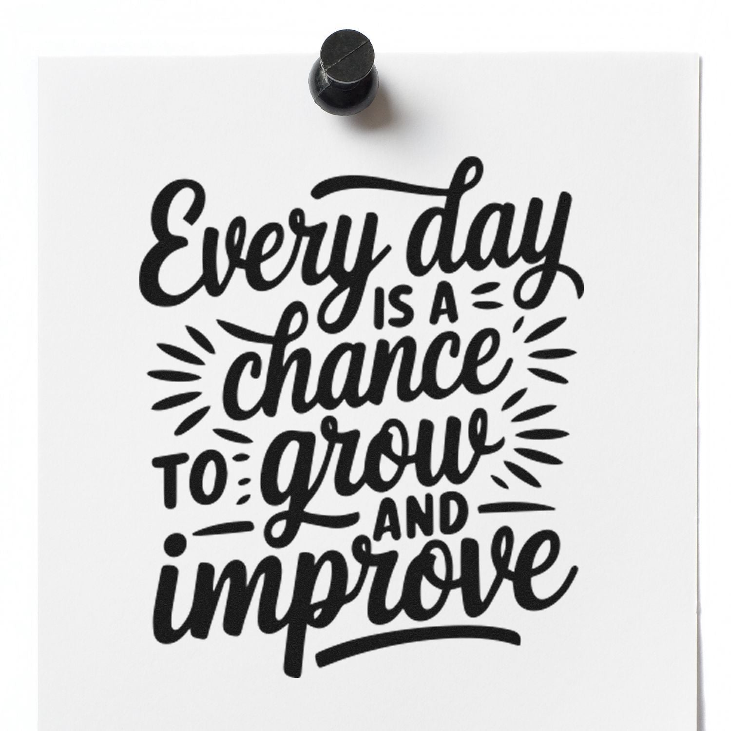 Self-Inking Motivational Quote Craft Stamp