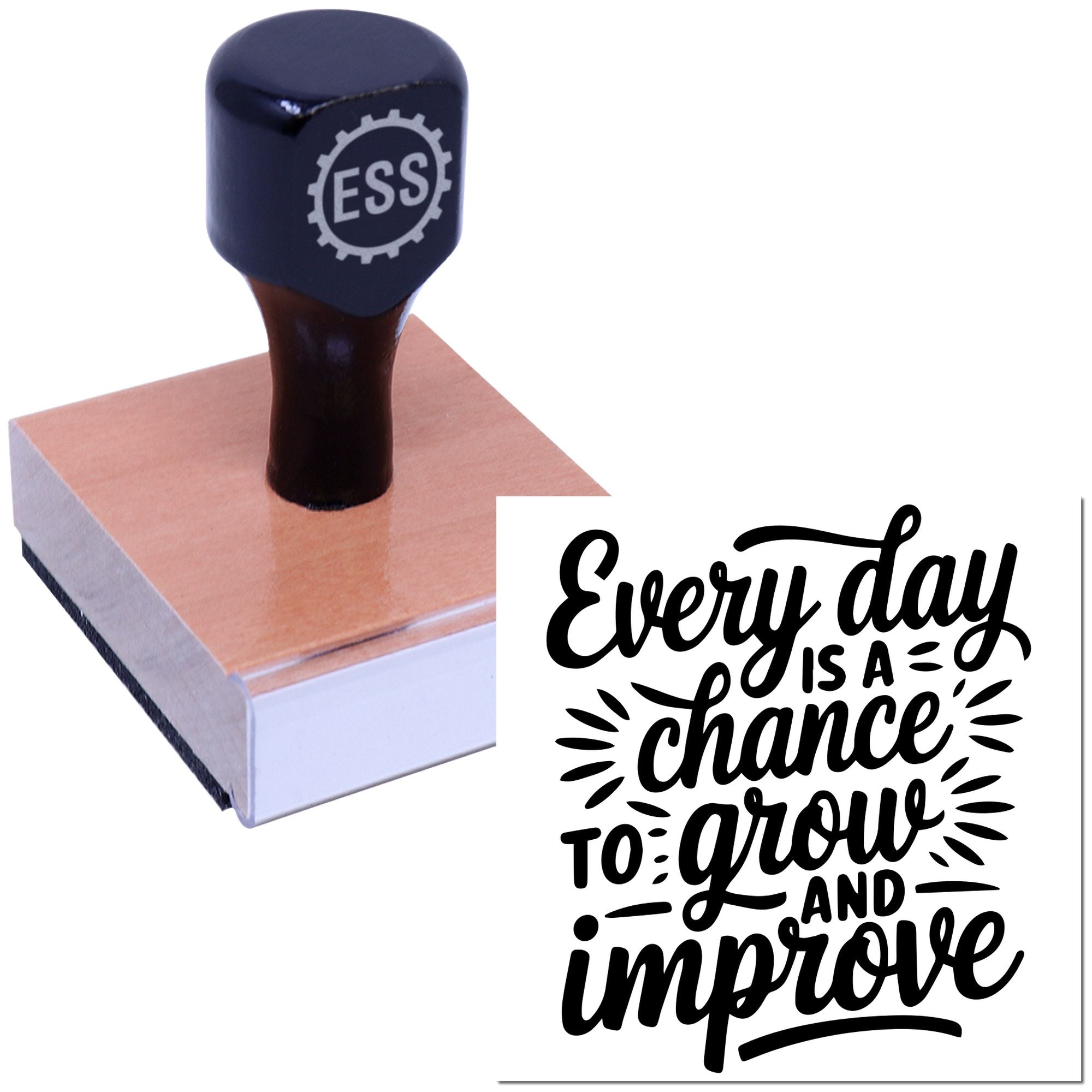 Daily Growth Opportunity Scrapbook Rubber Stamp