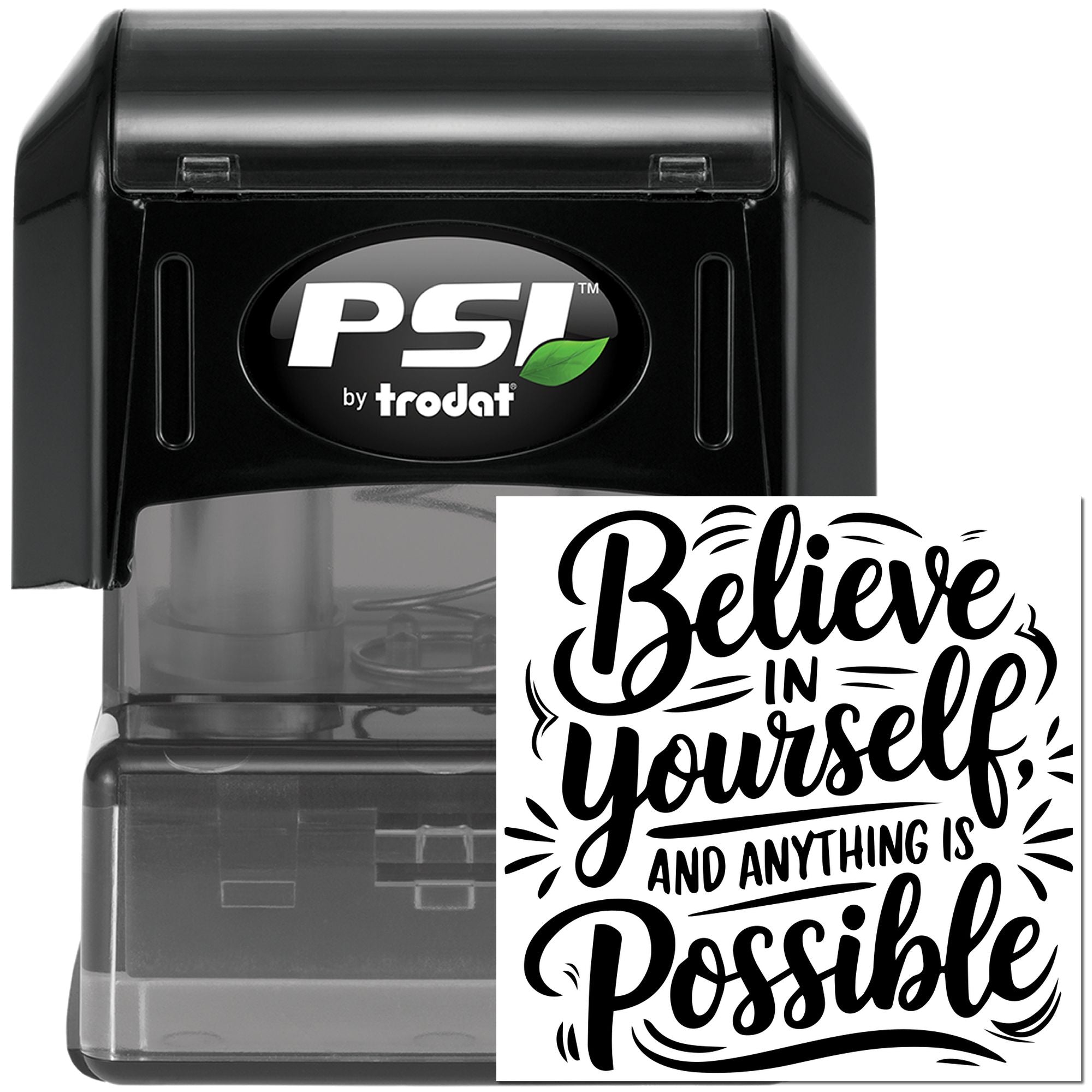 Pre-Inked Believe In Yourself Party Favor Stamp