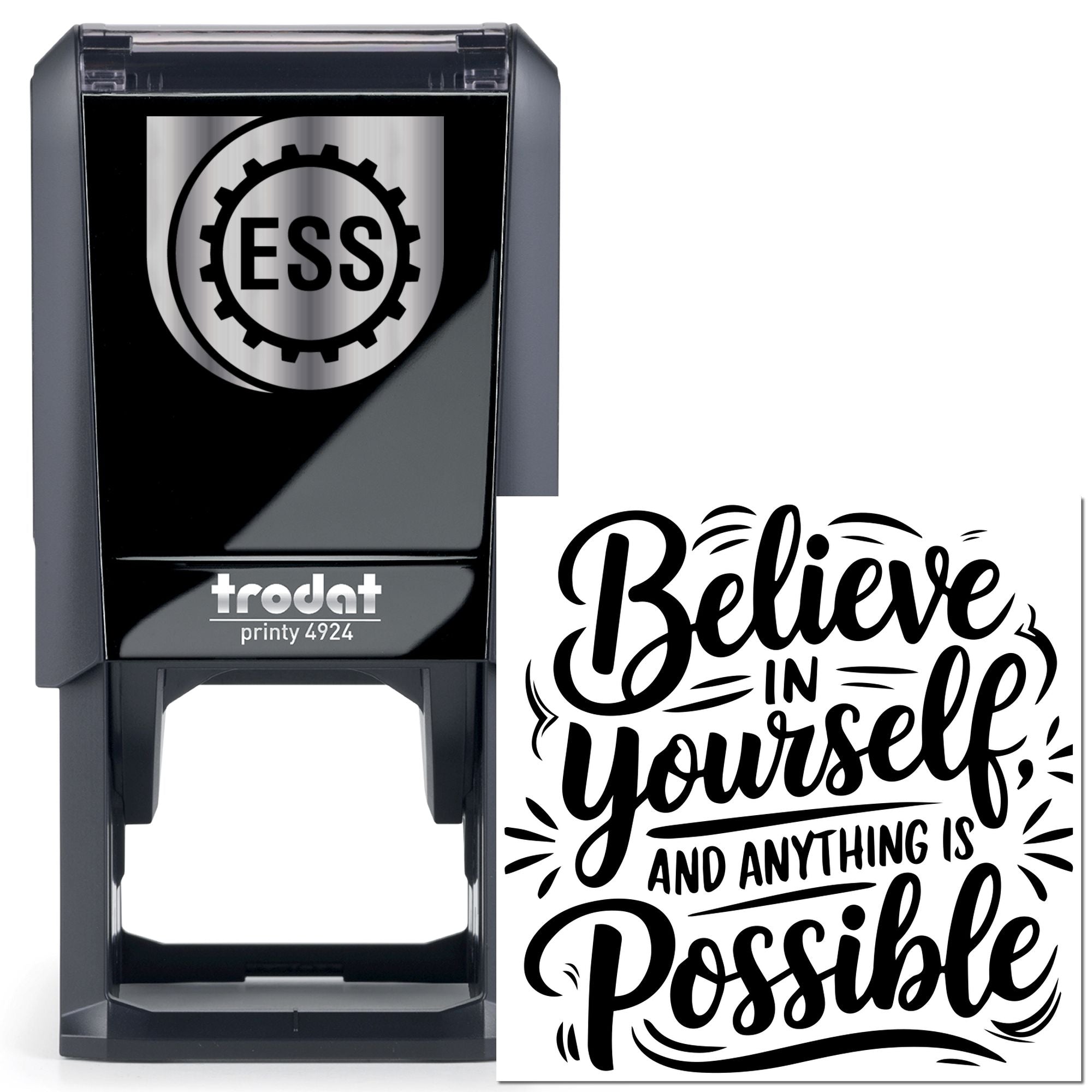 Self-Inking Motivational Quote Scrapbook Stamp