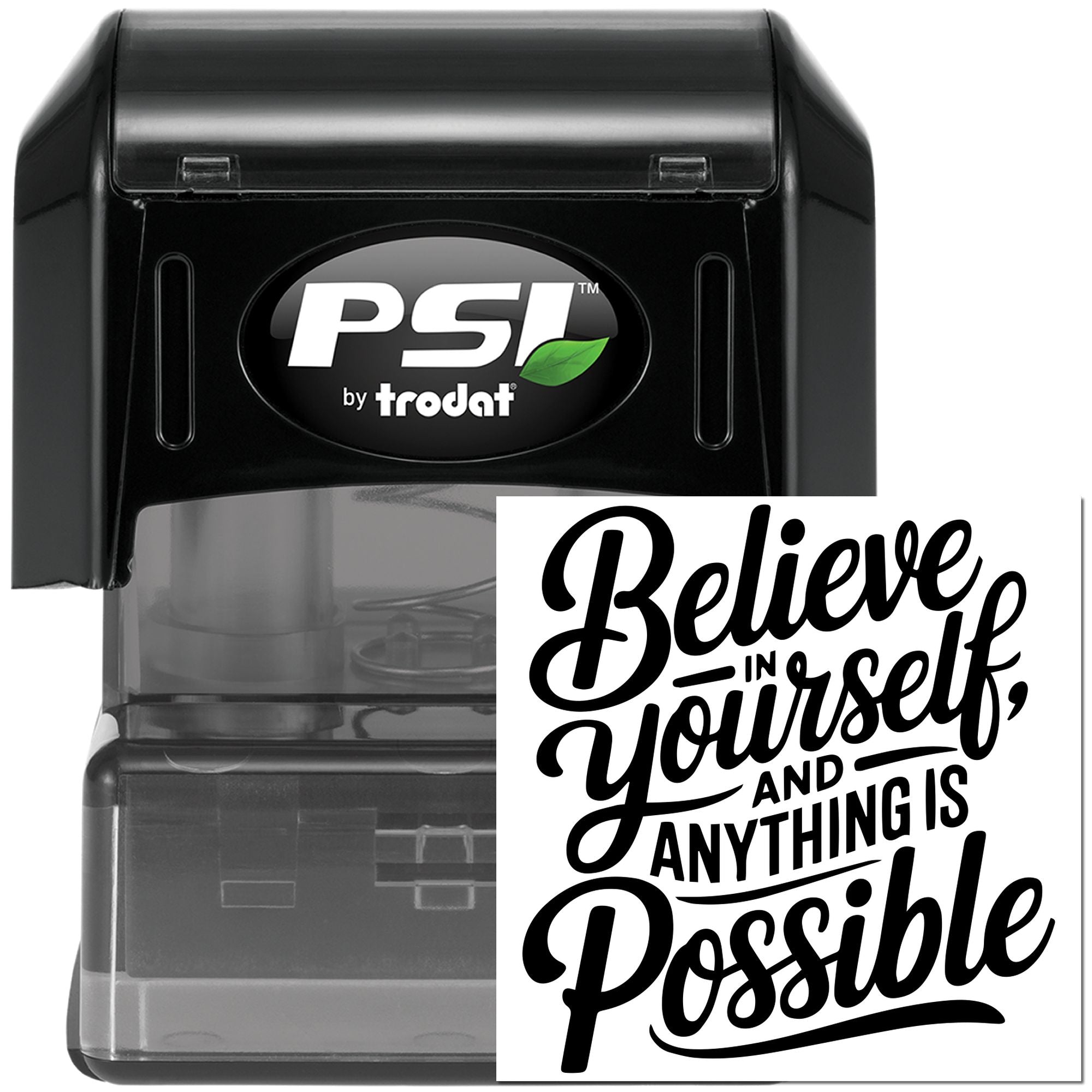 Pre-Inked Believe Yourself Possible Craft Stamp