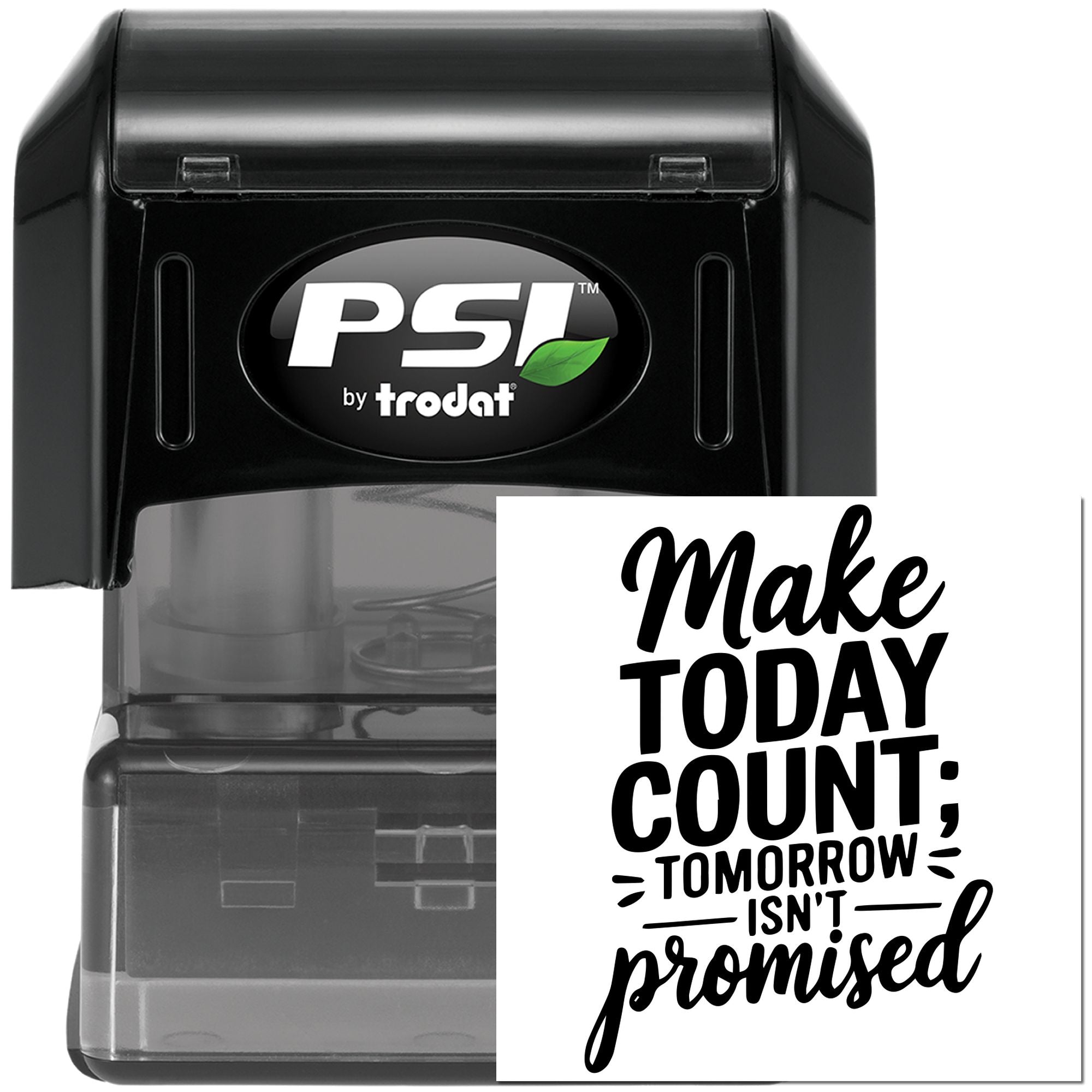 Pre-Inked Make Today Count Scrapbooking Stamp