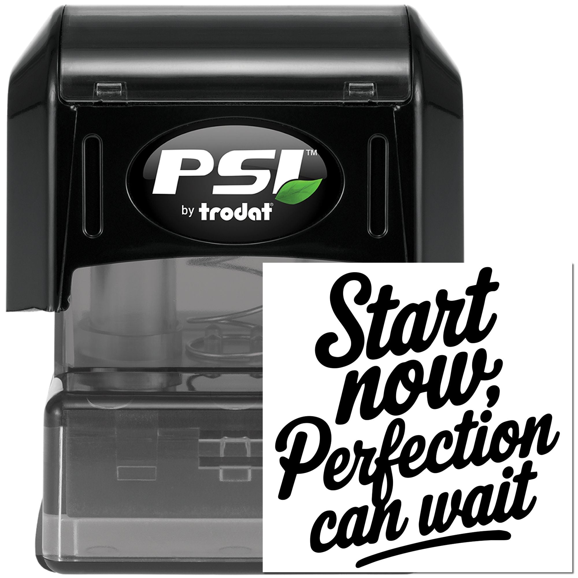 Pre-Inked Start Now Motivation Handcraft Stamp