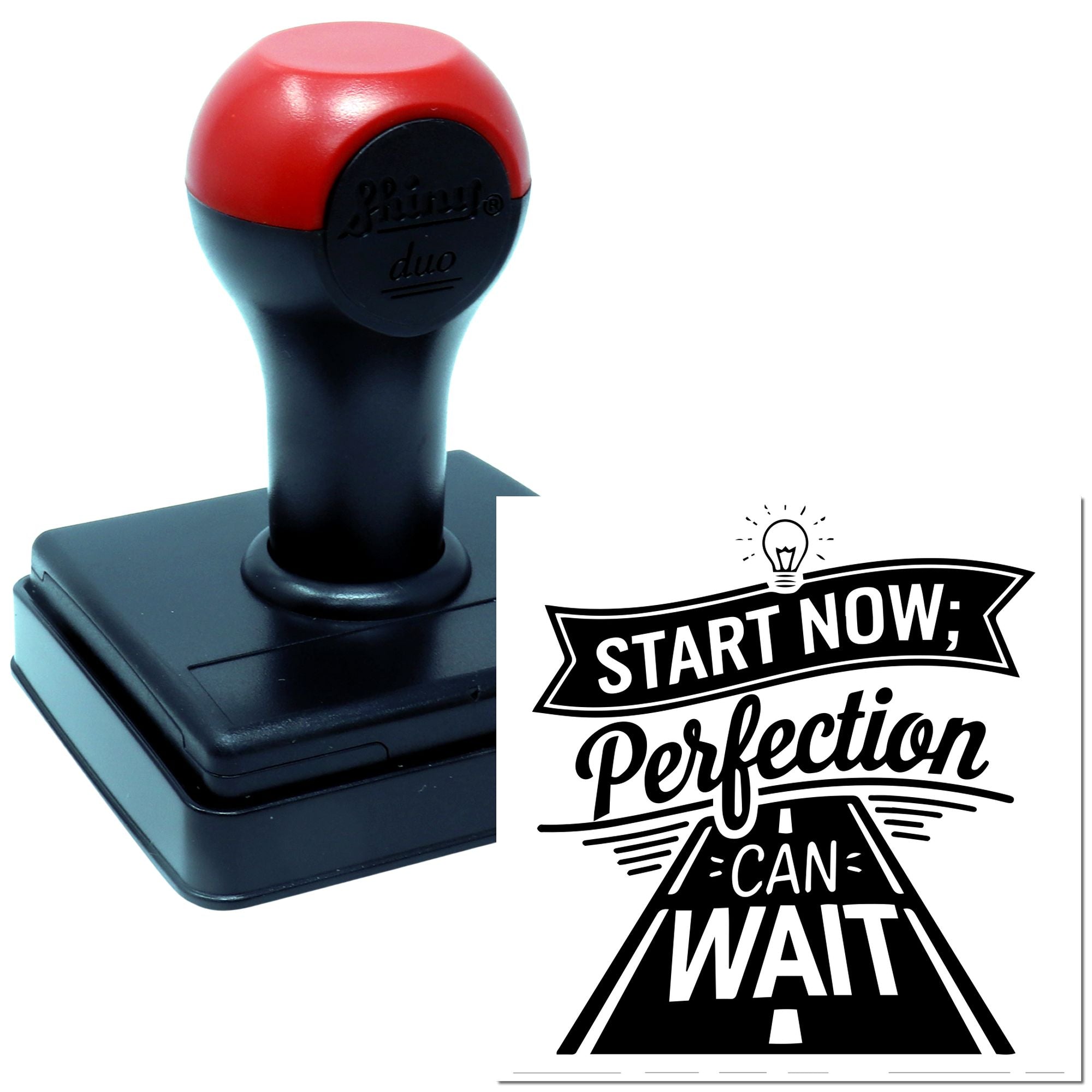 Duo Begin Now Perfection Can Wait Hand Stamp