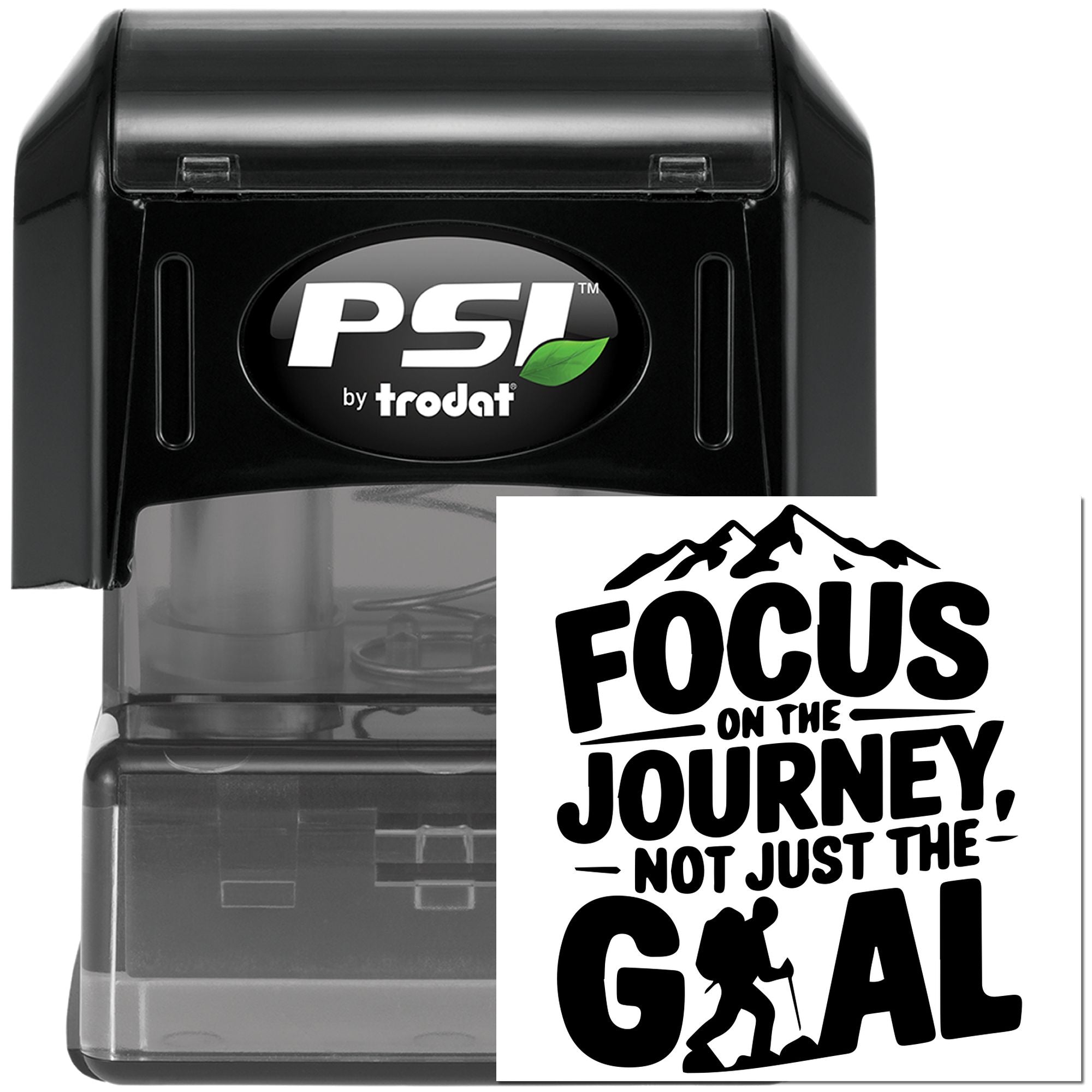 Pre-Inked Focus On Journey Cardmaking Stamp