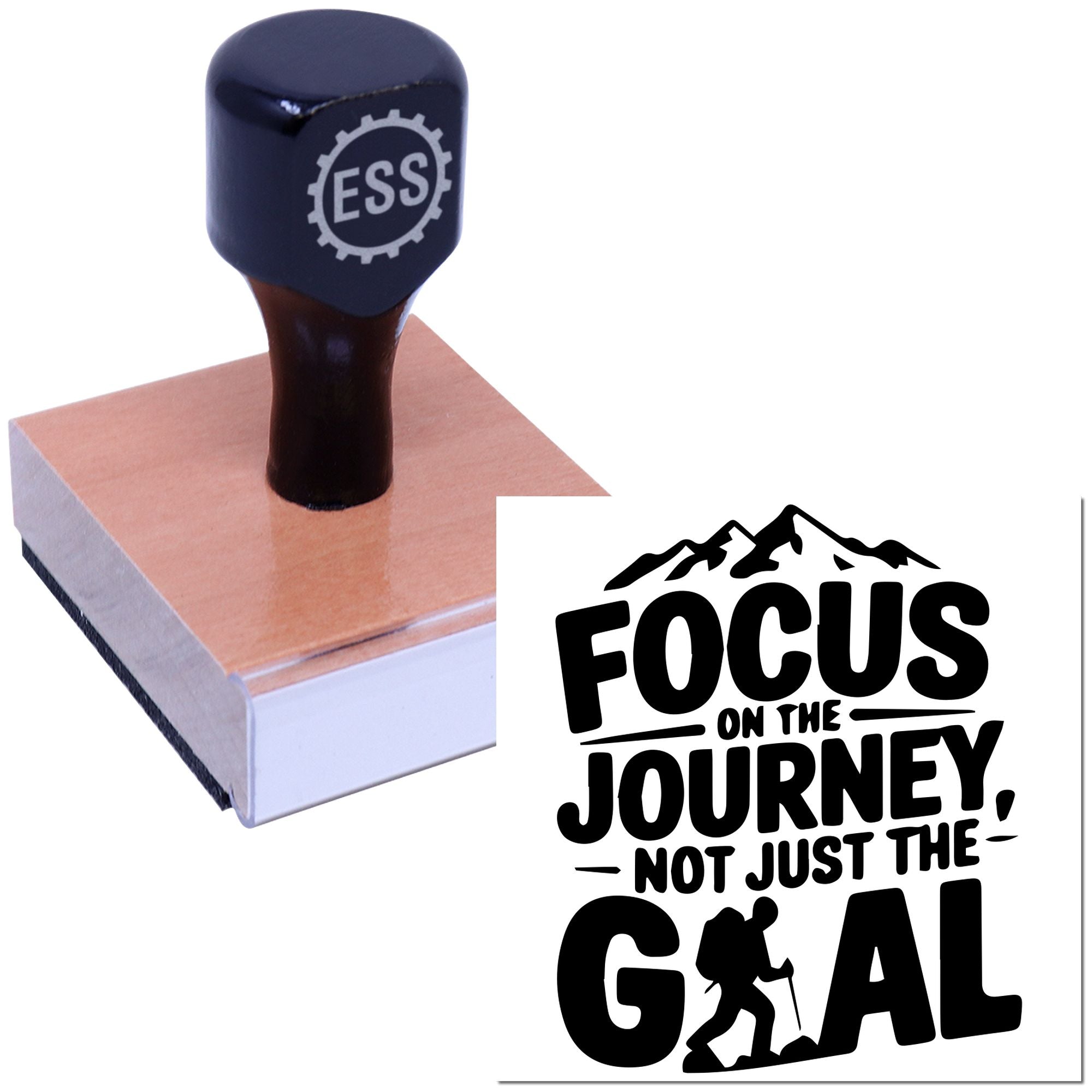 Embrace The Journey Greeting Card Rubber Stamp