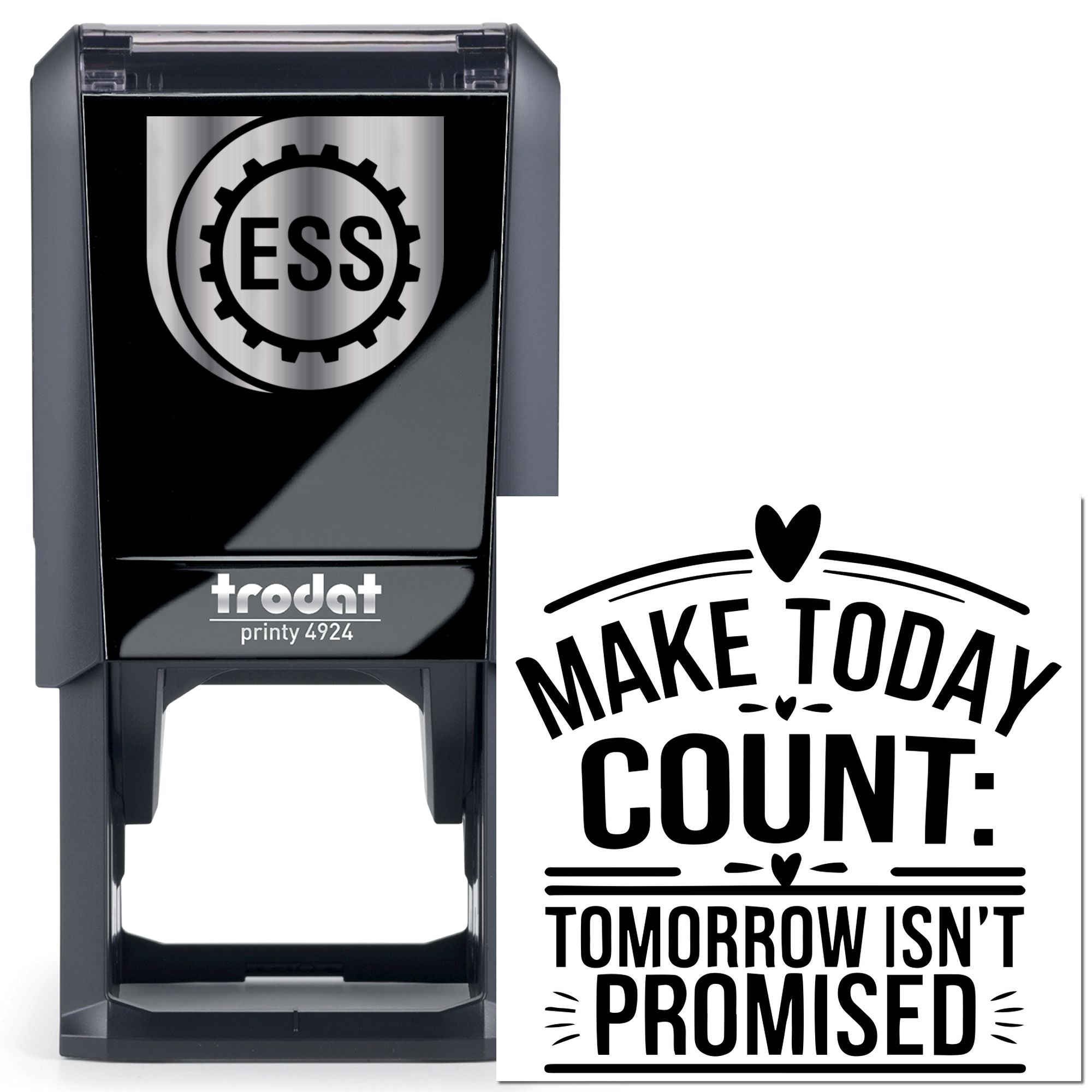 Self-Inking Motivational Quote Greeting Card Stamp