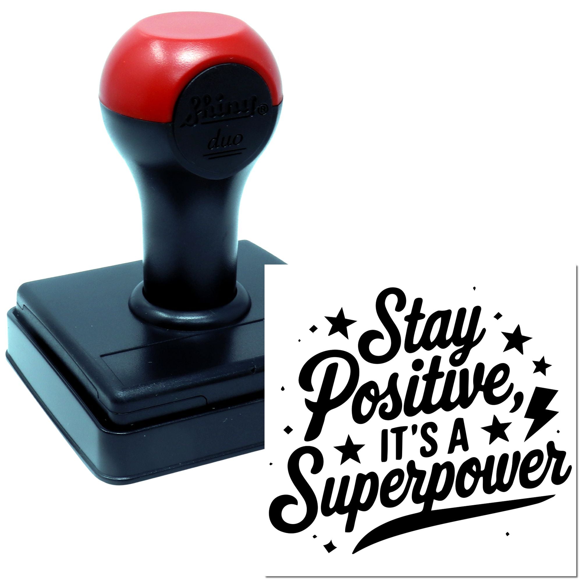Duo Positive Vibes Are A Superpower Hand Stamp
