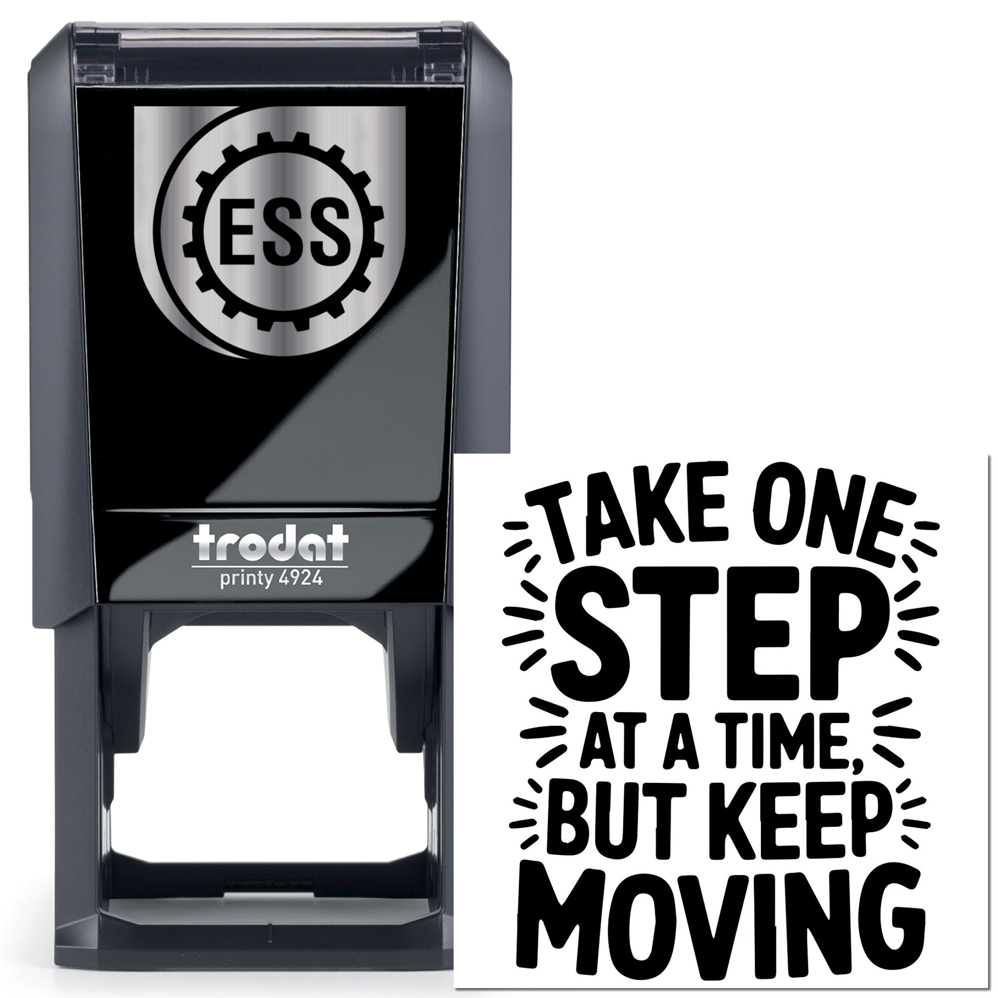 Self-Inking Motivational Quote Favor Tag Stamp