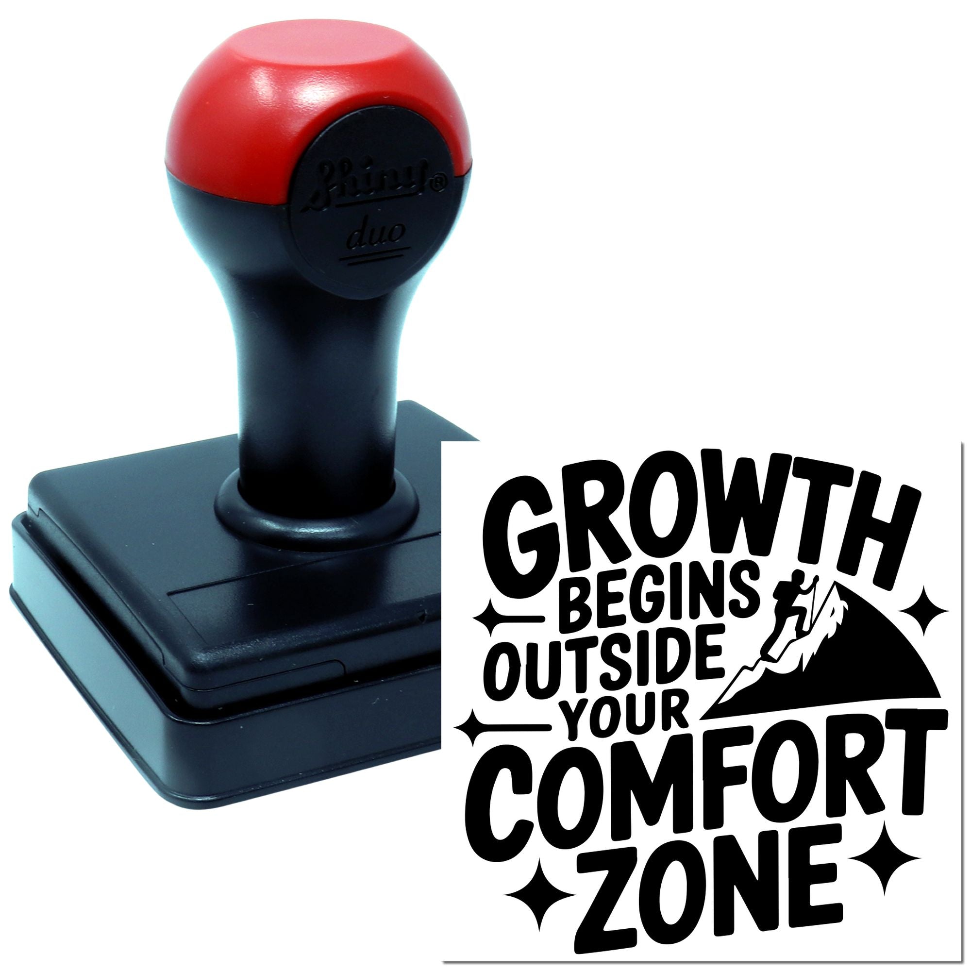 Duo Climb Beyond Your Comfort Zone Hand Stamp