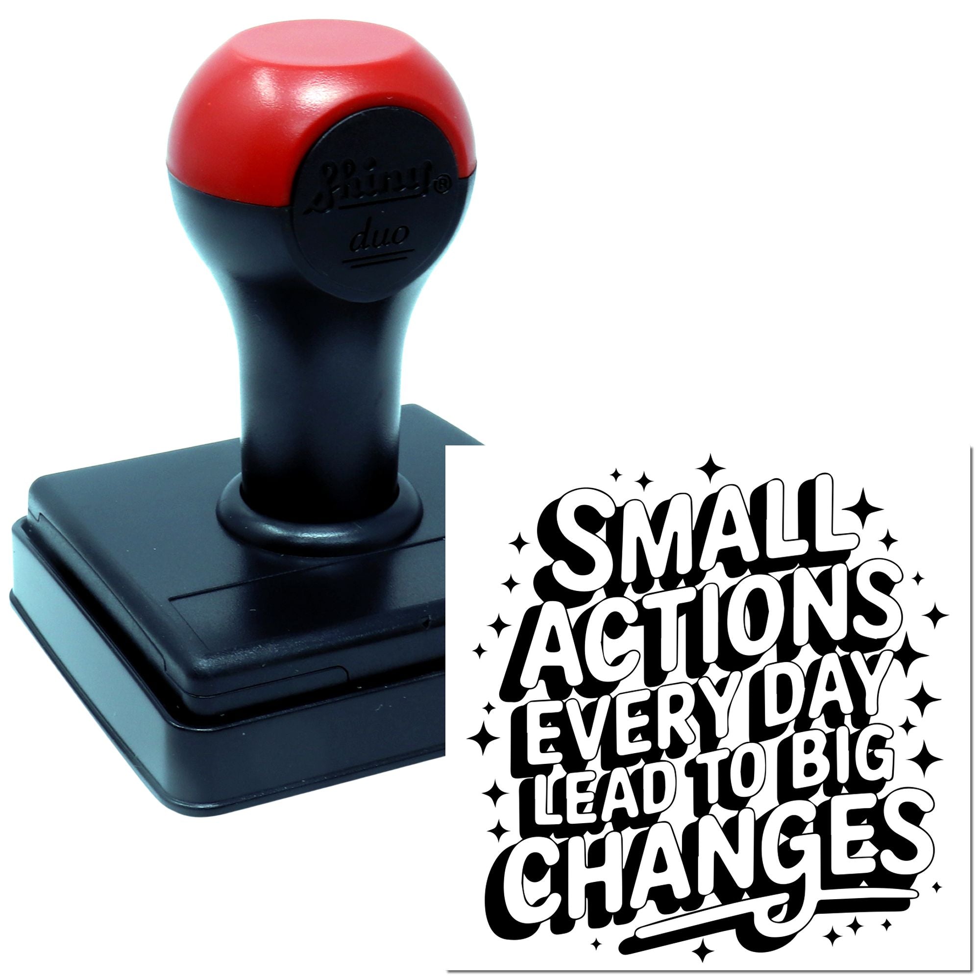 Duo Small Daily Actions Big Changes Hand Stamp