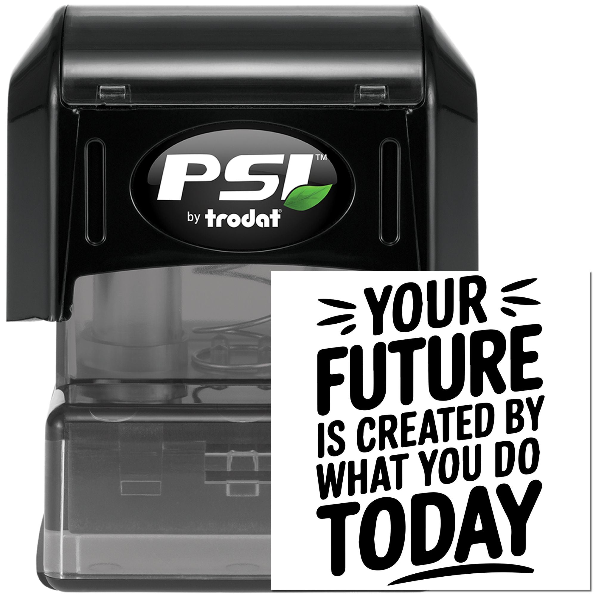 Pre-Inked Today Shapes Future Craft Stamp