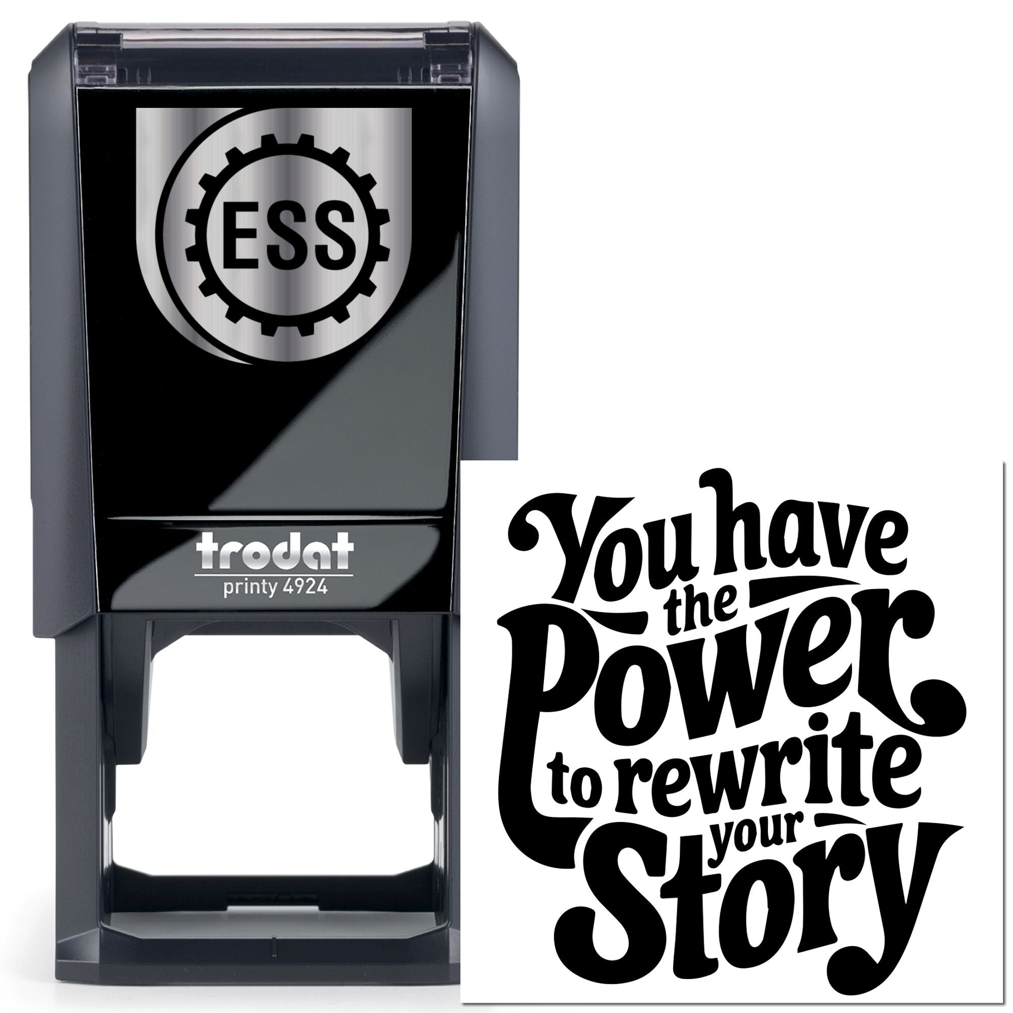 Self-Inking Empowerment Poster Card Stamp