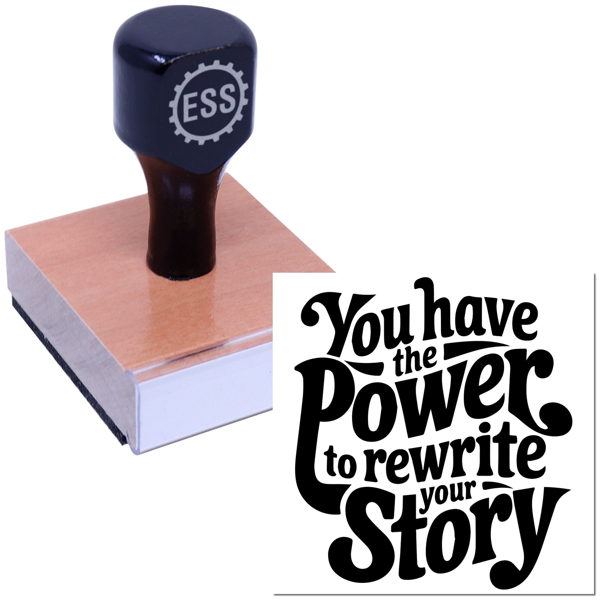Empower Your Narrative Card Making Rubber Stamp
