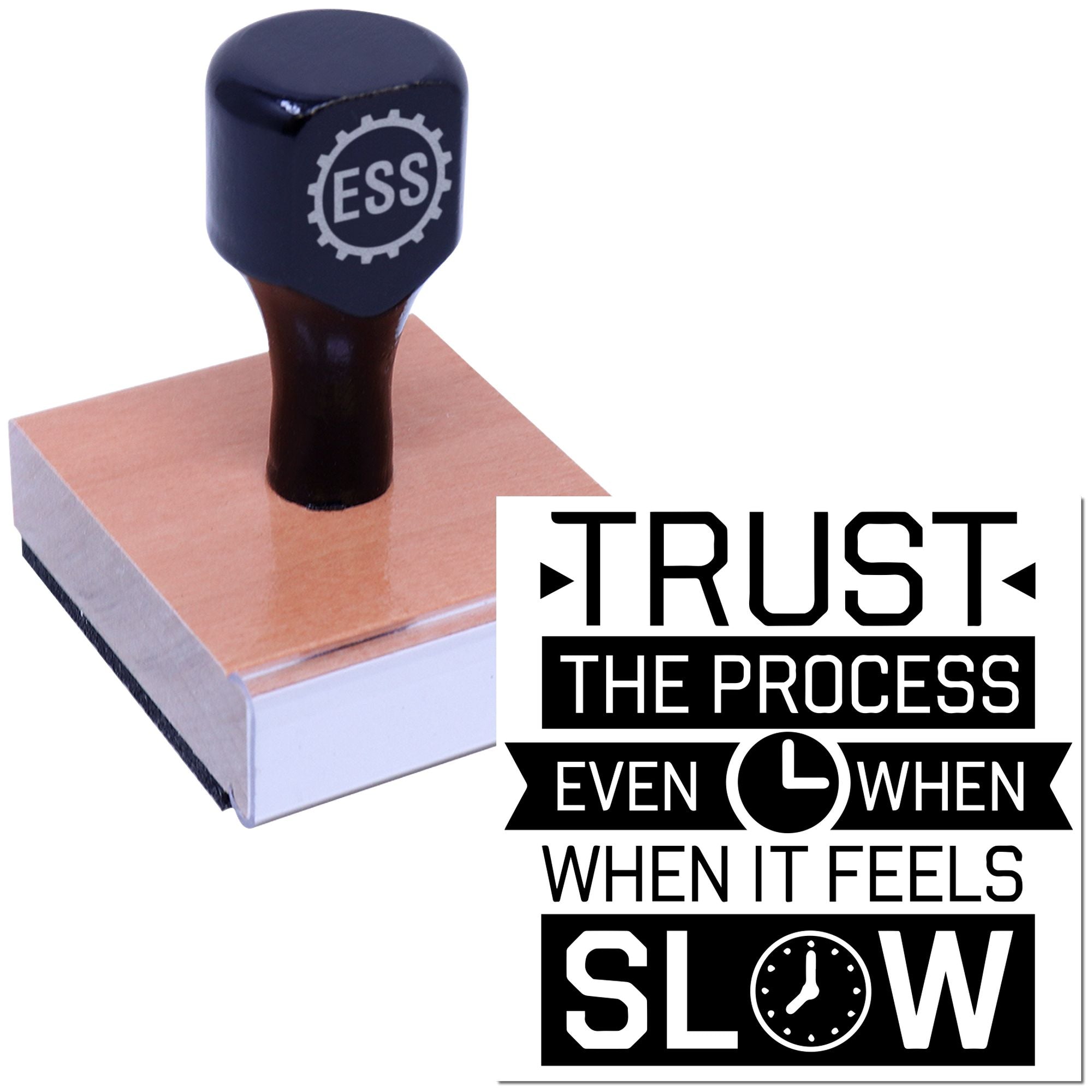 Patient Progress Reminder Handcraft Rubber Stamp