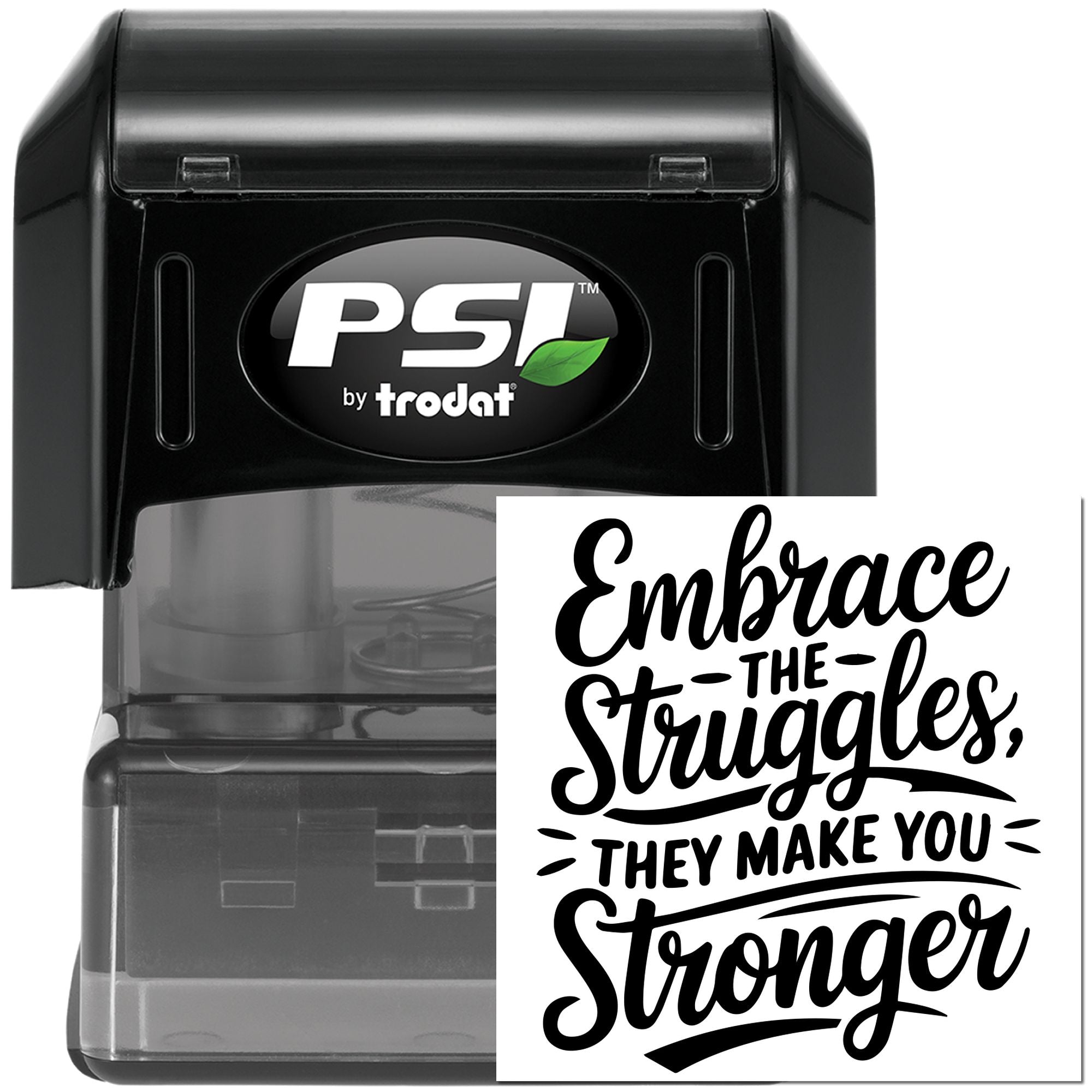 Pre-Inked Motivational Quote Art Papercraft Stamp