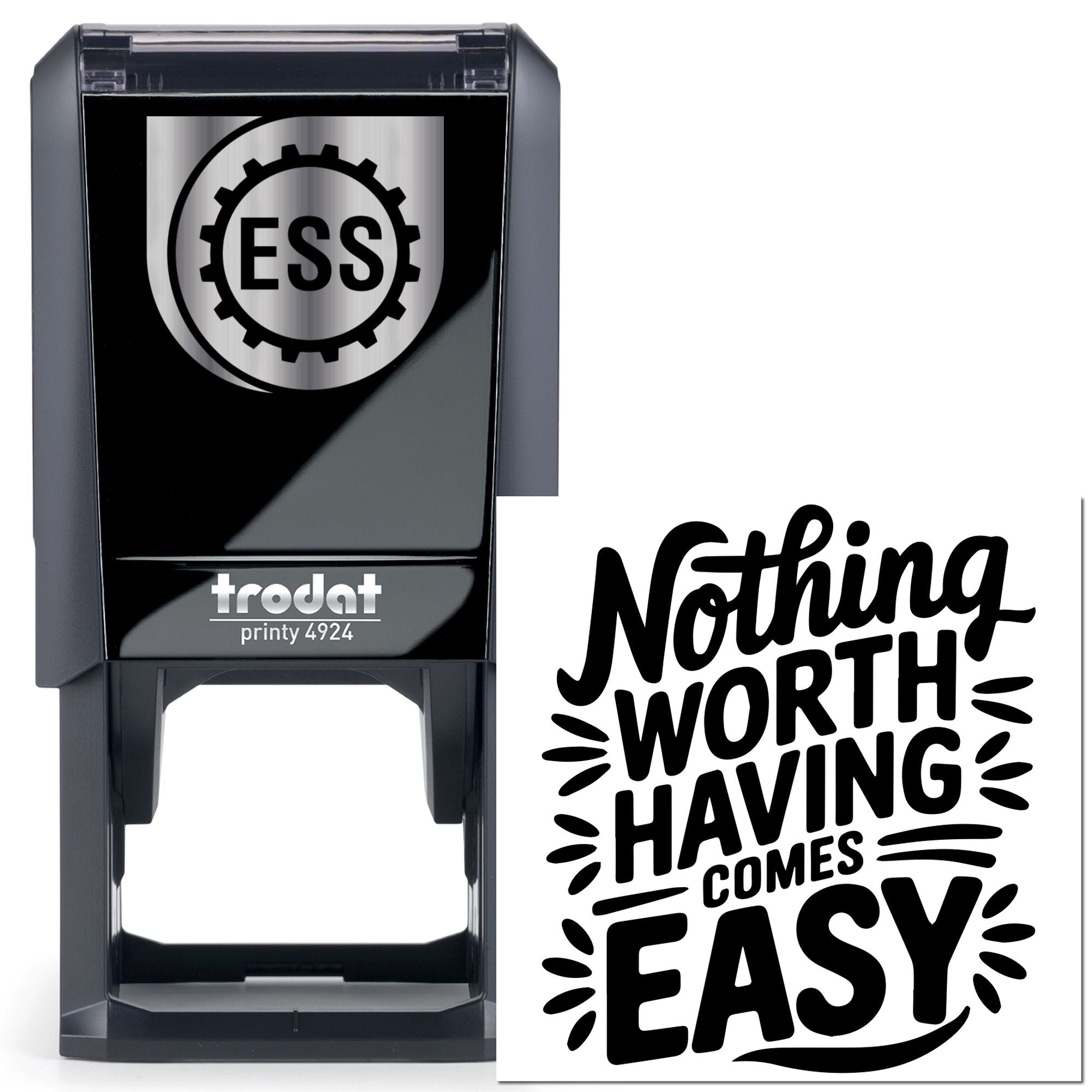 Self-Inking Hard Earned Paper Goods Stamp