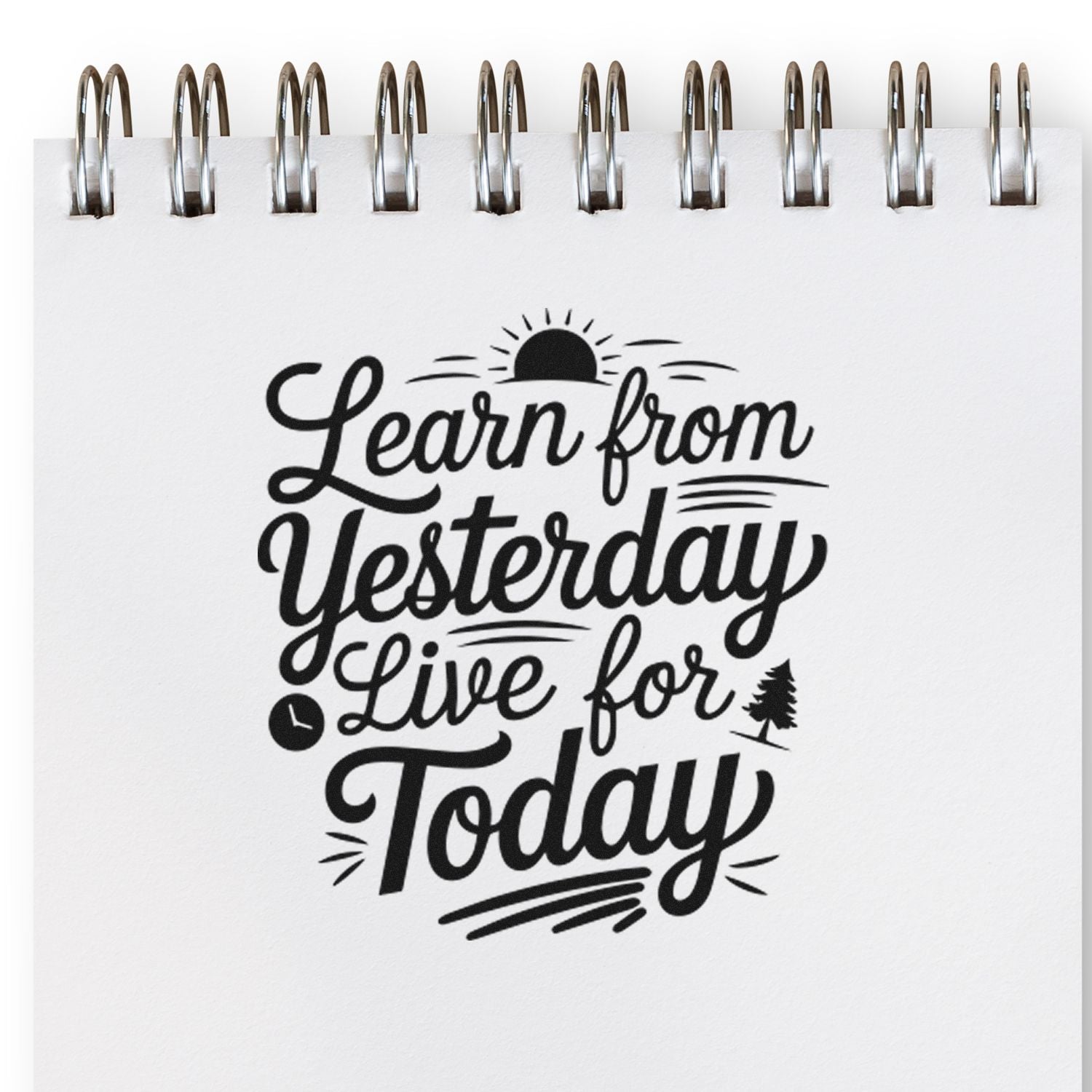 Pre-Inked Learn From Yesterday Journaling Stamp