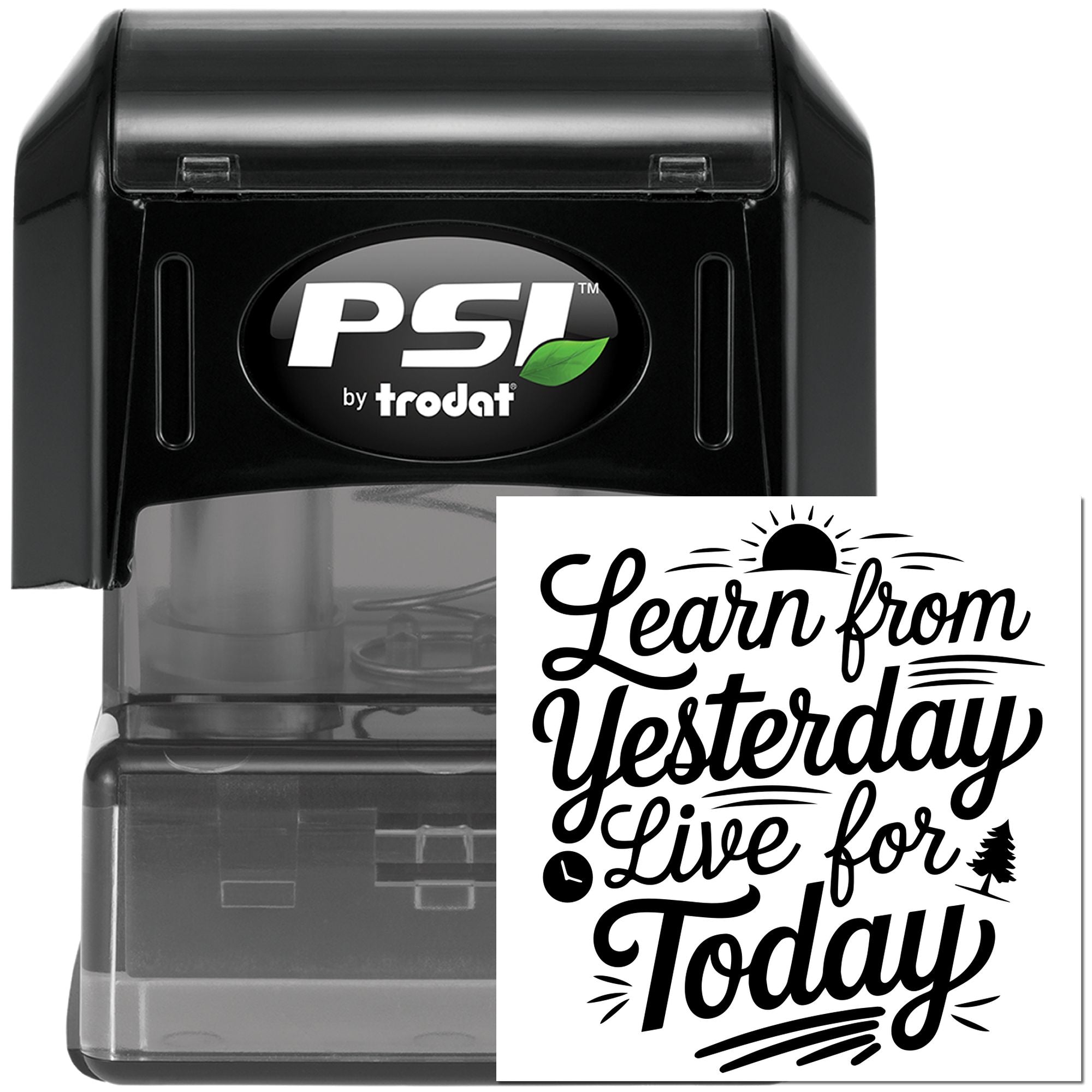 Pre-Inked Learn From Yesterday Journaling Stamp