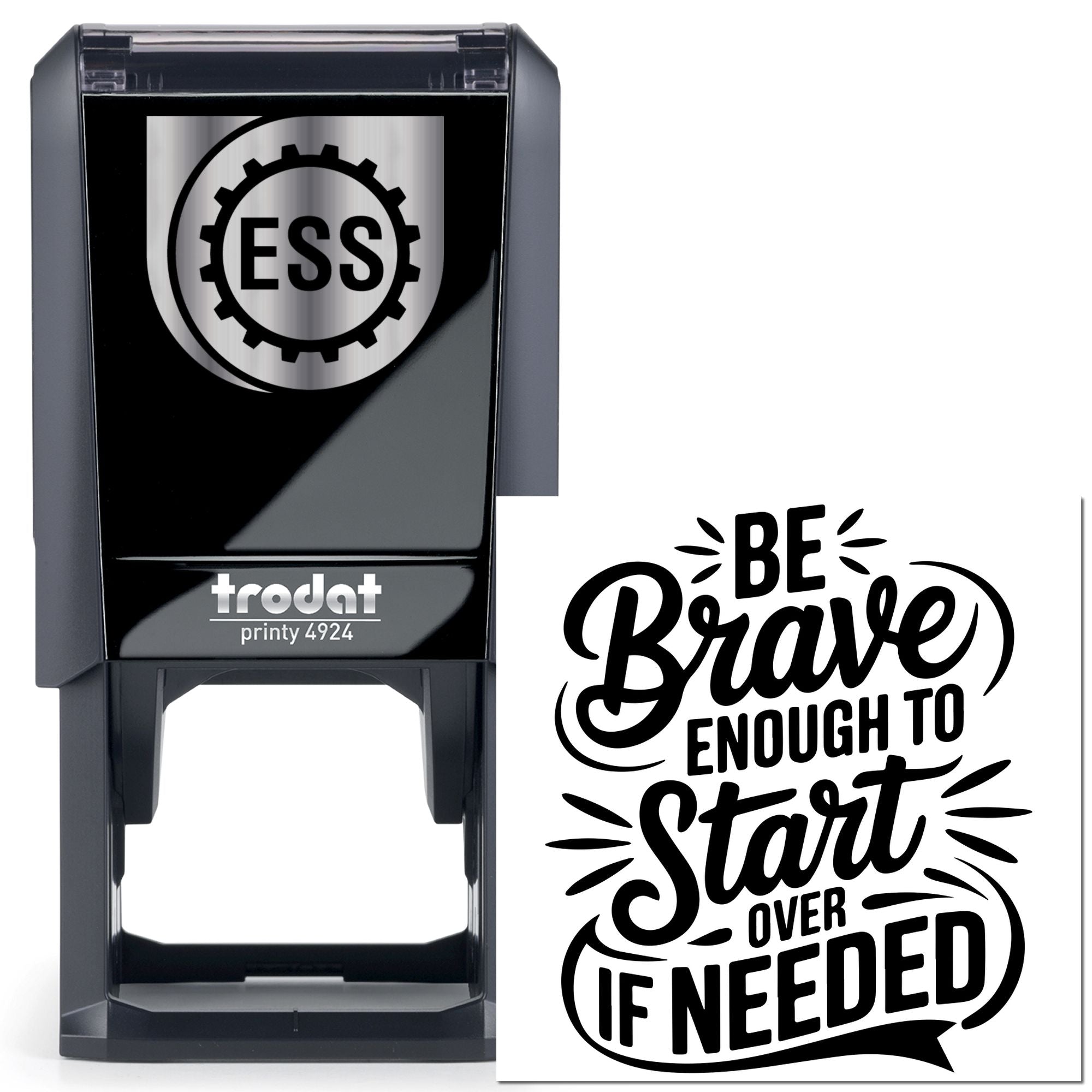 Self-Inking Motivational Poster Note Card Stamp