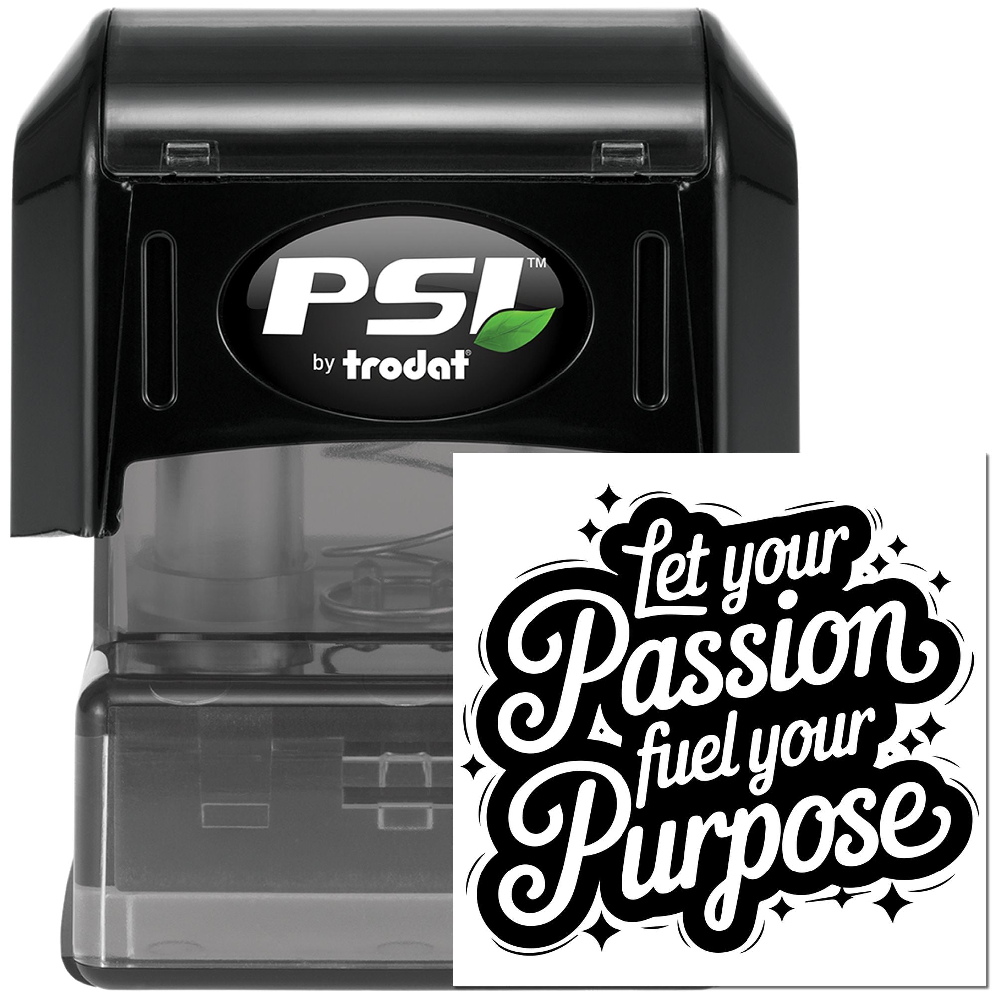 Pre-Inked Passion Fueling Purpose Handcraft Stamp