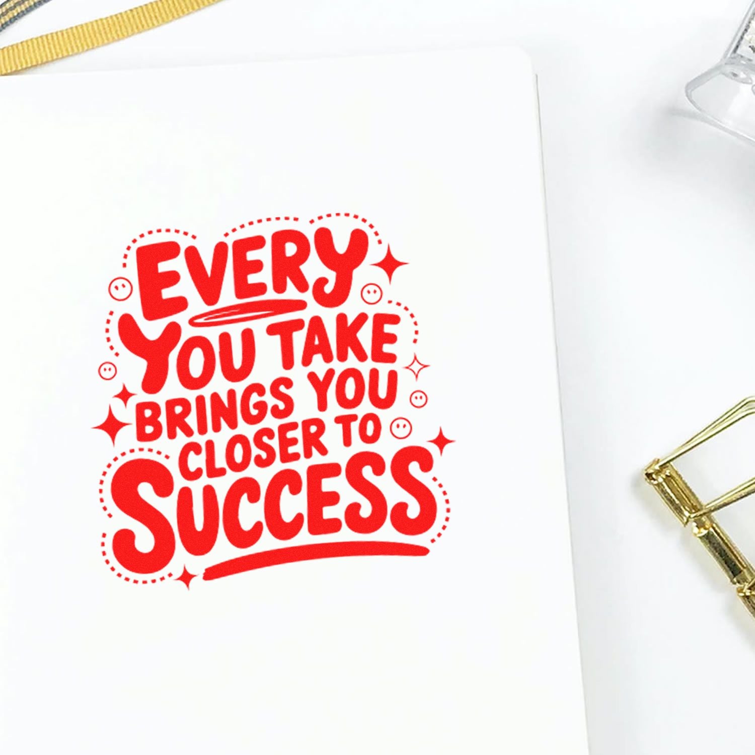 Self-Inking Motivational Quote Cardmaking Stamp